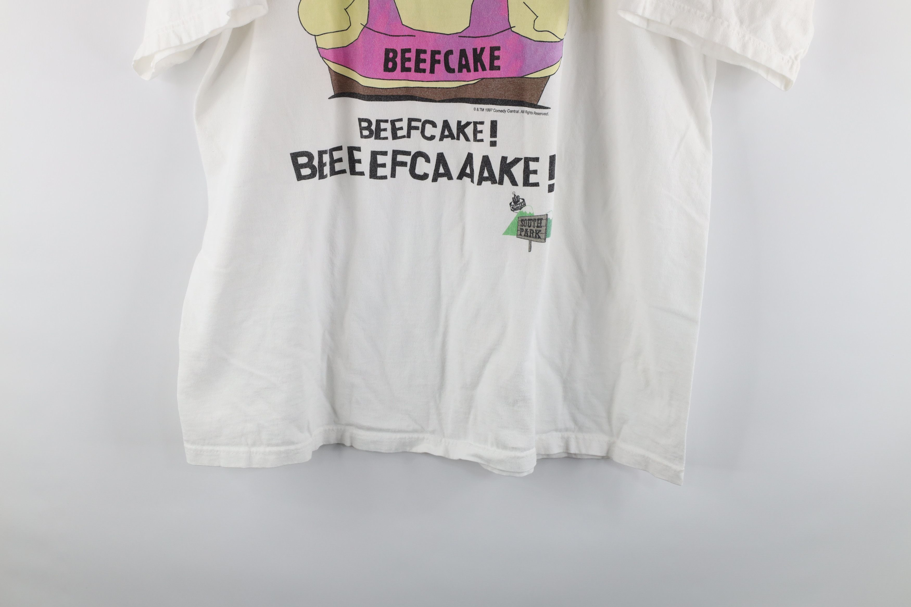 Vintage Vintage 90s South Park Beefcake Short Sleeve T-Shirt Size US XL / EU 56 / 4 - 3 Thumbnail
