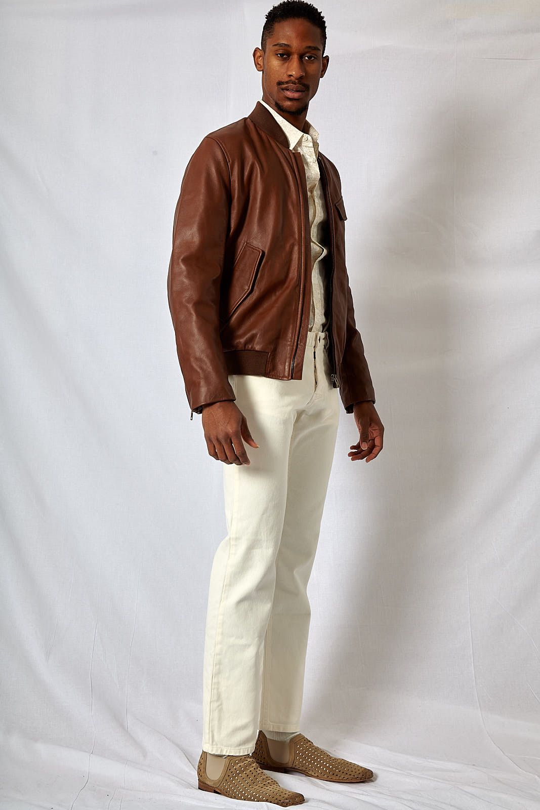 Maison Margiela ARCHIVE BRAND NEW LEATHER BOMBER Size US M / EU 48-50 / 2 - 7 Thumbnail