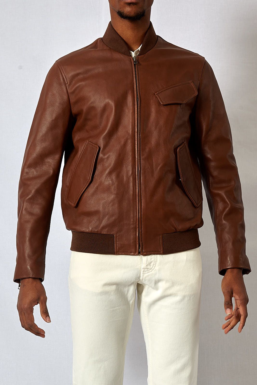 Maison Margiela ARCHIVE BRAND NEW LEATHER BOMBER Size US M / EU 48-50 / 2 - 3 Thumbnail