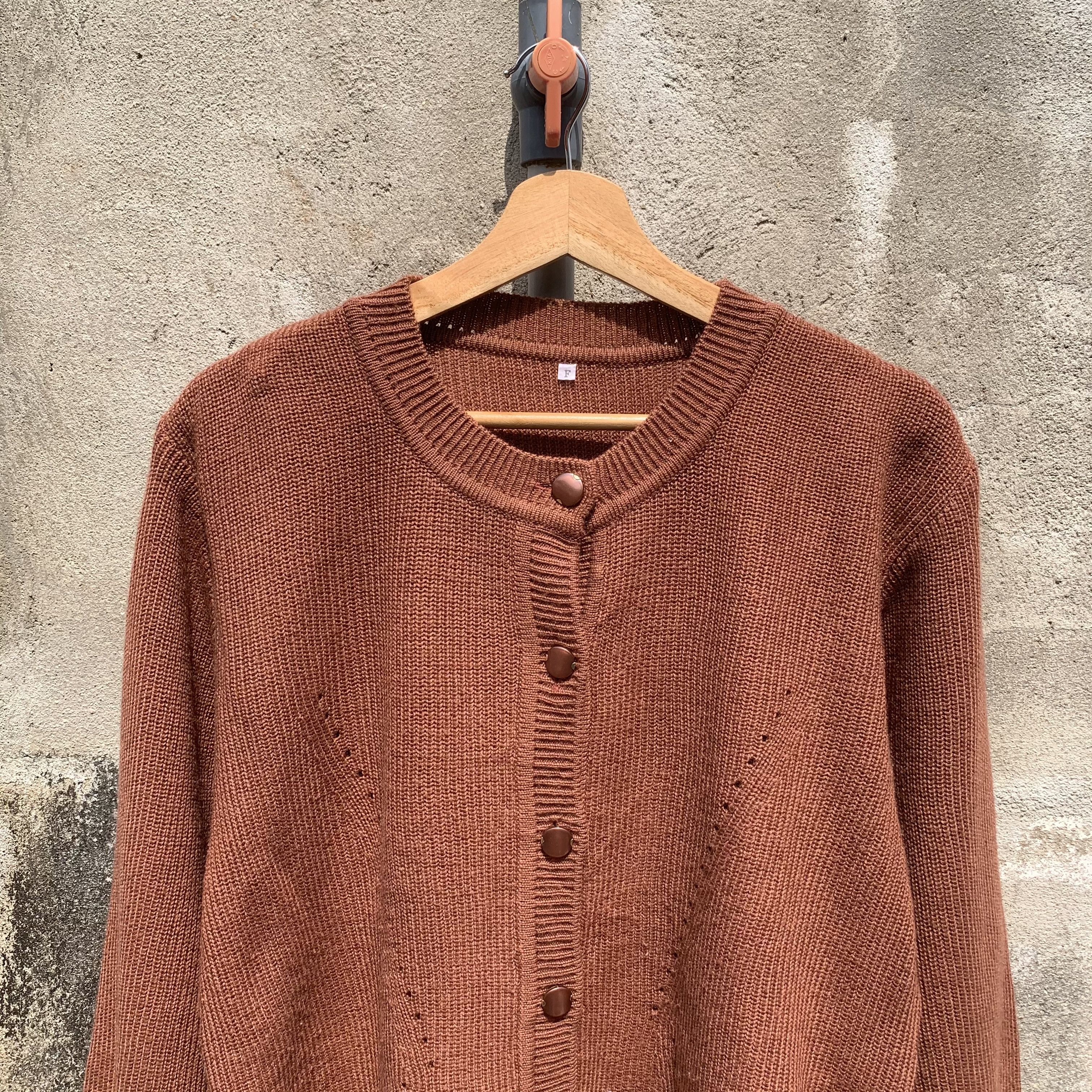 Japanese Brand Full Buttons Knit Unbranded Cardigan Jumper Sweater Size US L / EU 52-54 / 3 - 2 Thumbnail