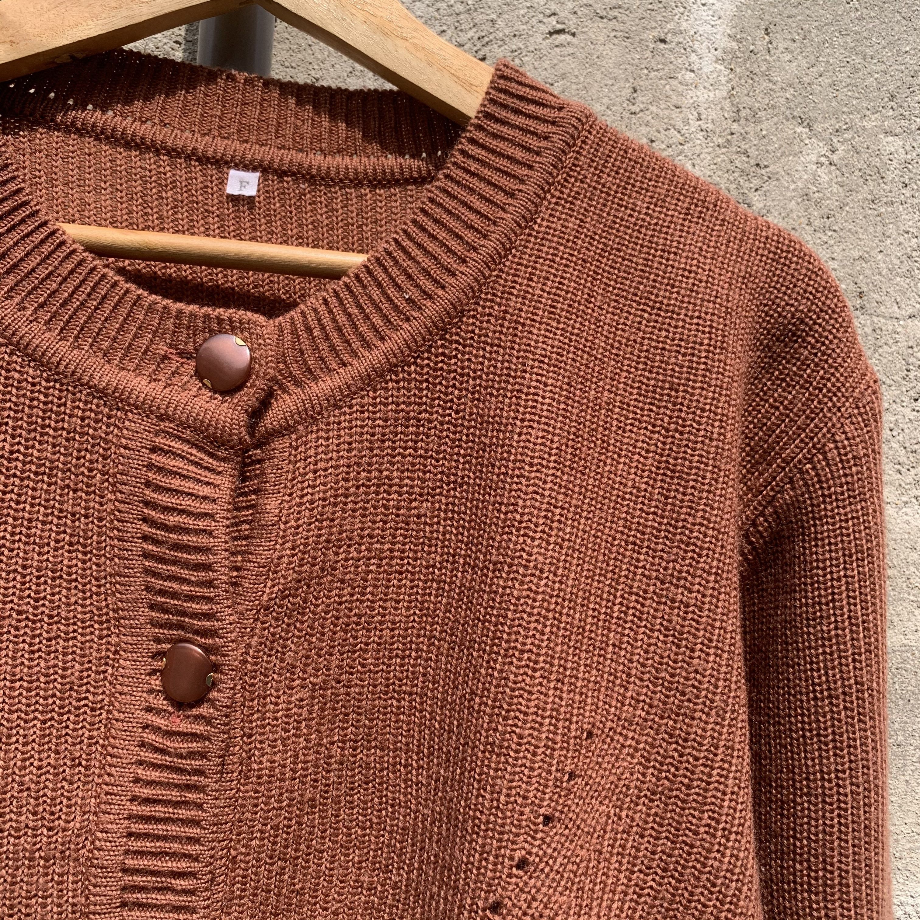 Japanese Brand Full Buttons Knit Unbranded Cardigan Jumper Sweater Size US L / EU 52-54 / 3 - 4 Thumbnail