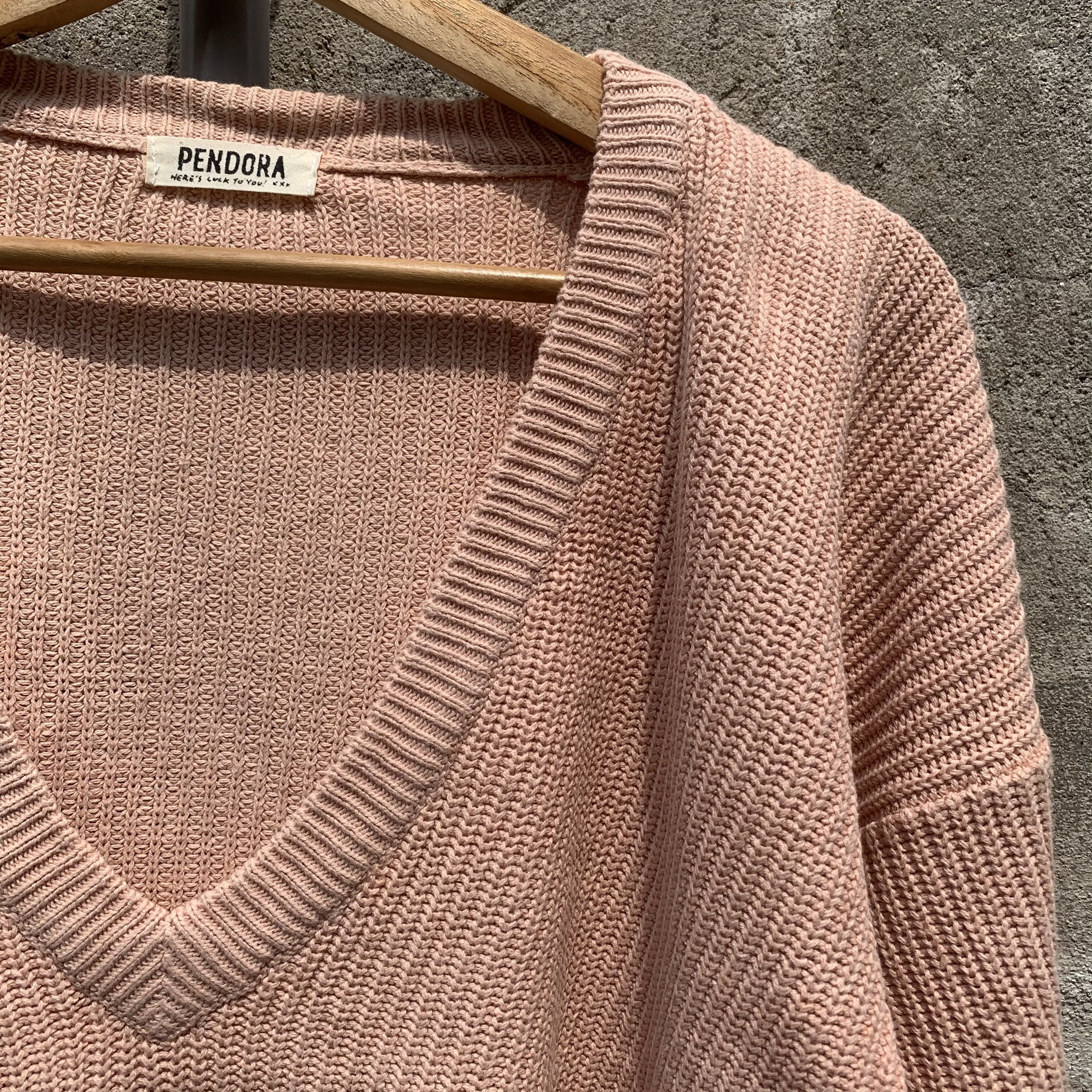 Aran Isles Knitwear Pendora Knit Vneck Jumper Baggy Pullover Sweater Size US L / EU 52-54 / 3 - 3 Thumbnail