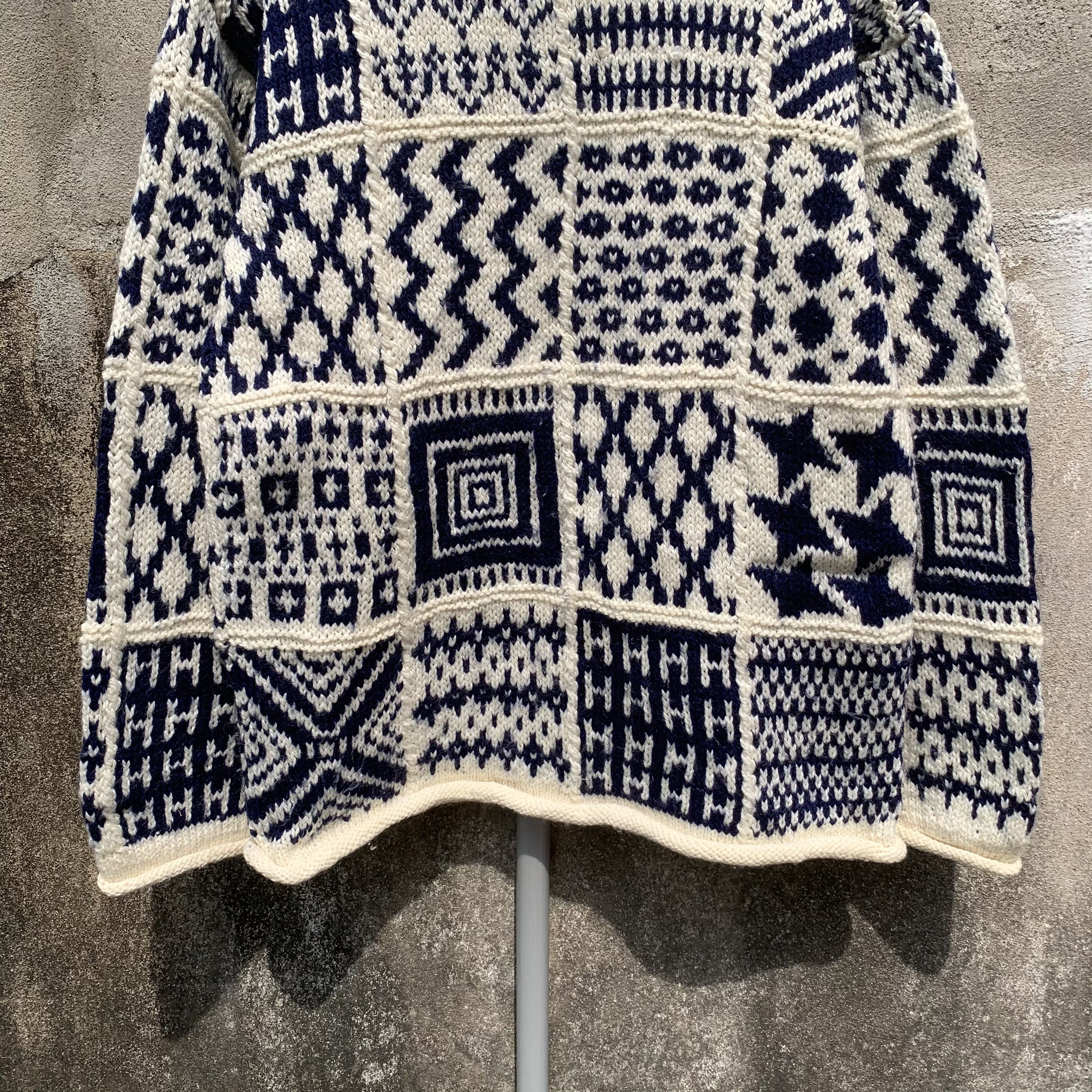 Aran Isles Knitwear Vintage JUVIE CLUB JAPAN Knit Baggy Jumper Pullover Sweater Size US M / EU 48-50 / 2 - 2 Thumbnail