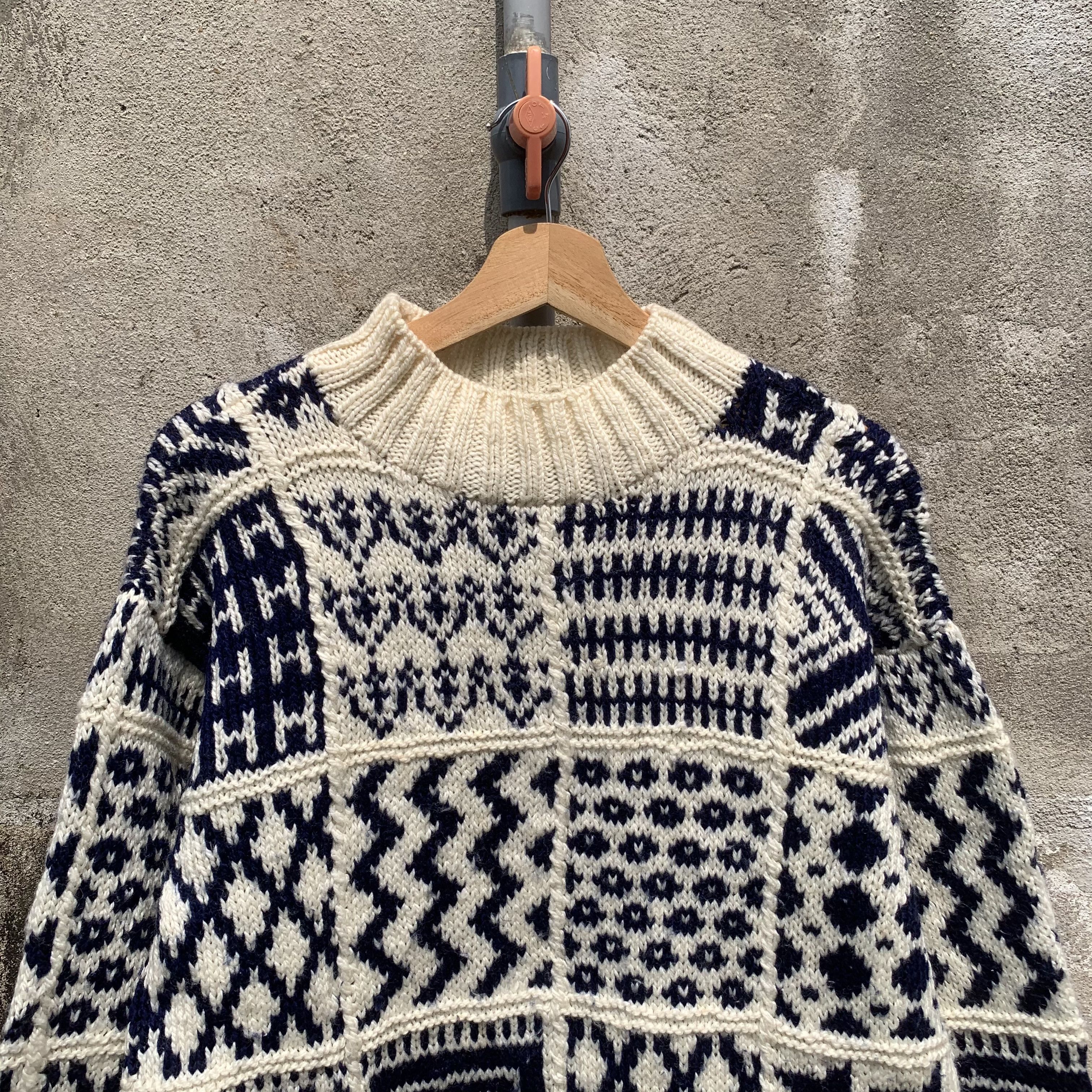 Aran Isles Knitwear Vintage JUVIE CLUB JAPAN Knit Baggy Jumper Pullover Sweater Size US M / EU 48-50 / 2 - 6 Thumbnail
