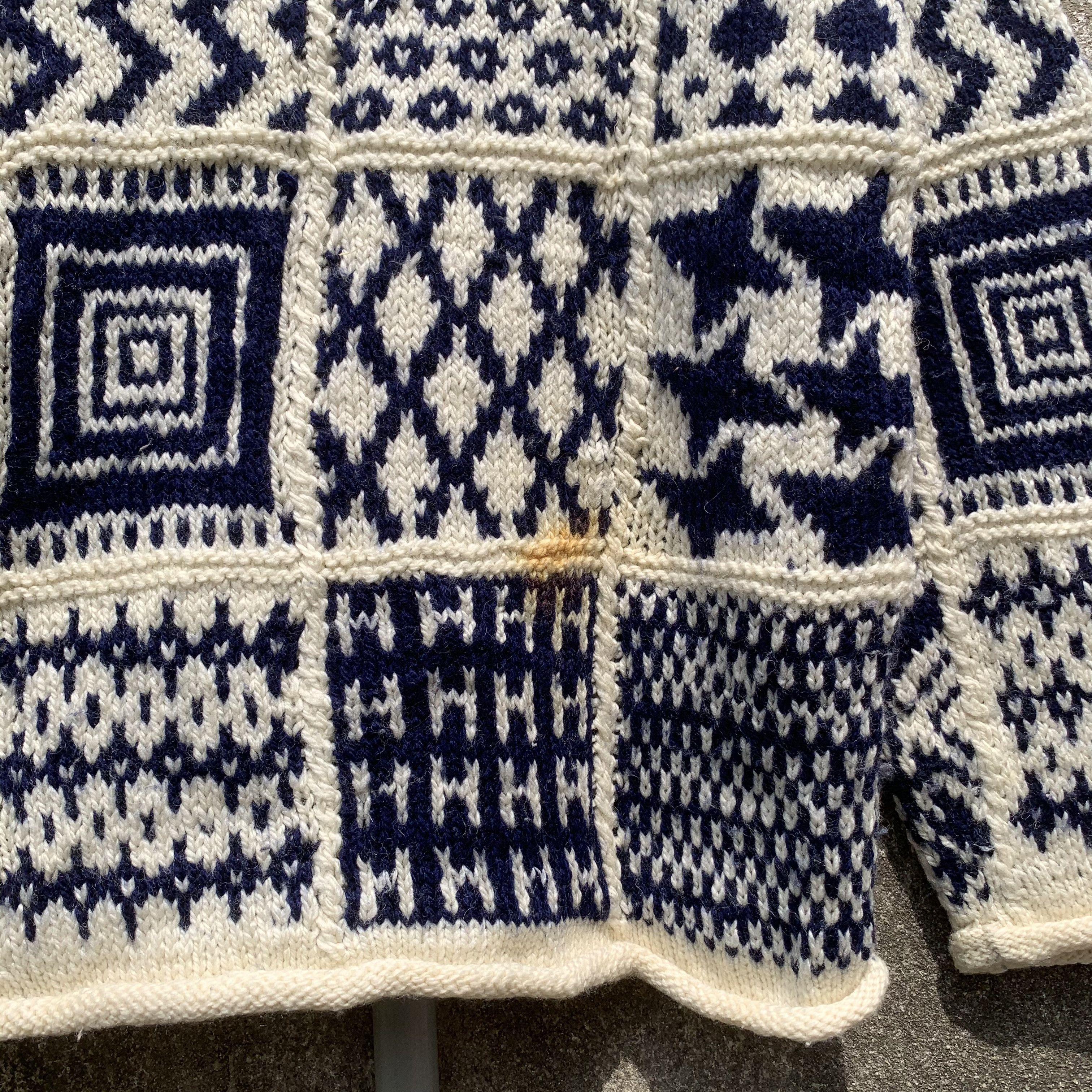 Aran Isles Knitwear Vintage JUVIE CLUB JAPAN Knit Baggy Jumper Pullover Sweater Size US M / EU 48-50 / 2 - 9 Thumbnail