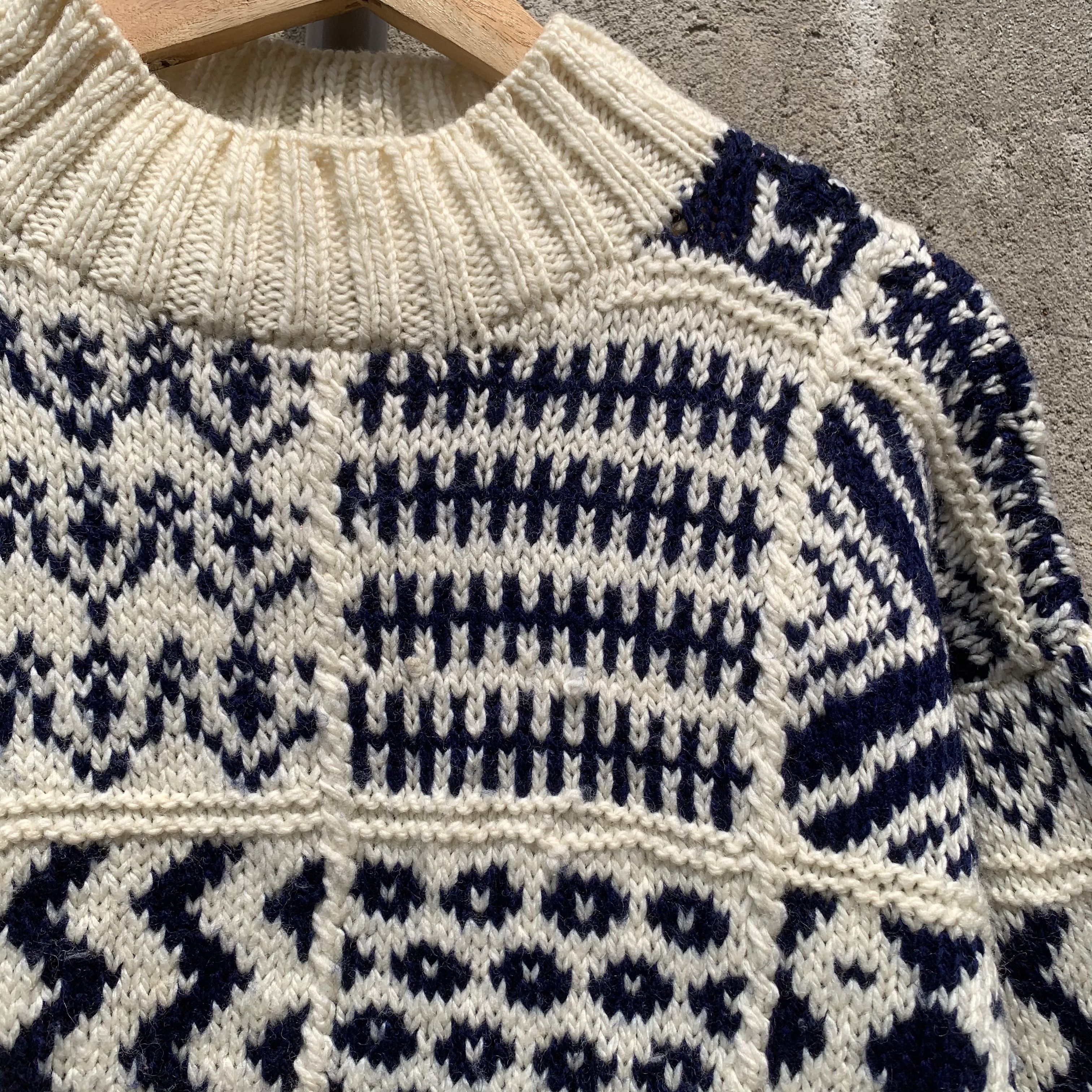 Aran Isles Knitwear Vintage JUVIE CLUB JAPAN Knit Baggy Jumper Pullover Sweater Size US M / EU 48-50 / 2 - 3 Thumbnail