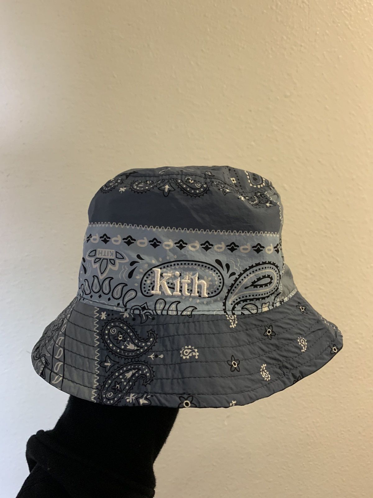 kith deconstructed bandana bucket hat