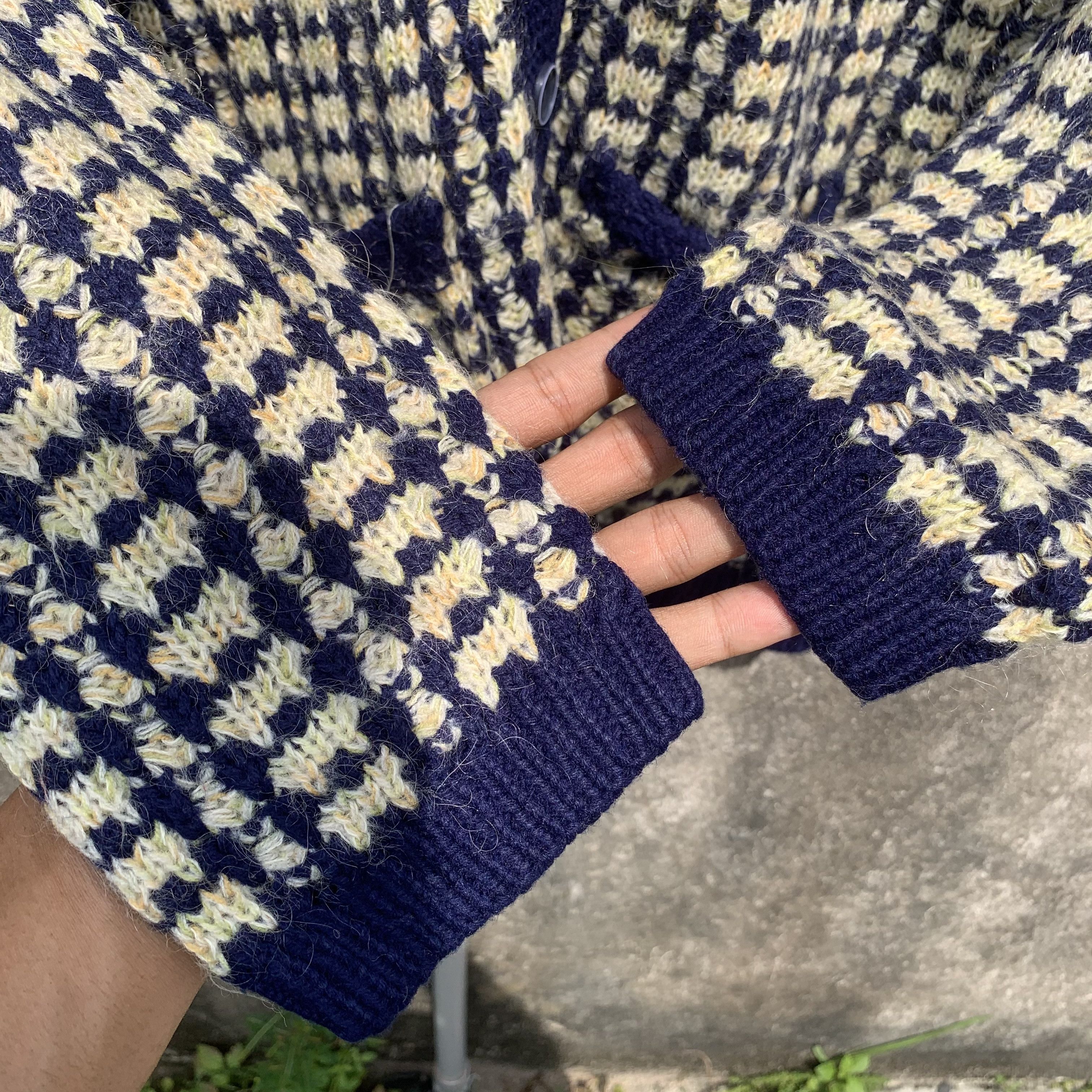 Homespun Knitwear JAPANESE VINTAGE Cardigan Knit Japan Pullover Sweater Jacket Size US M / EU 48-50 / 2 - 5 Thumbnail