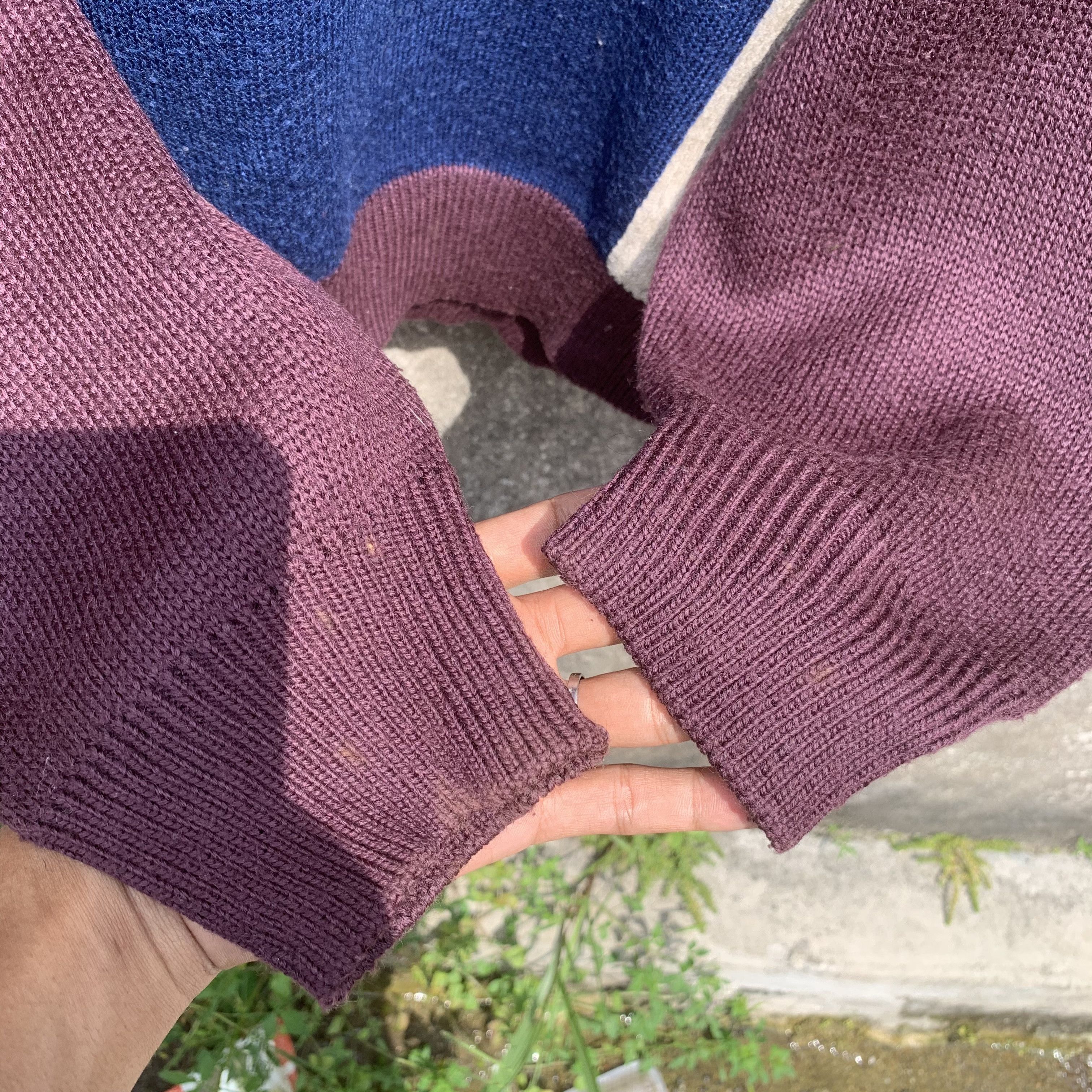 Tornado Mart Vintage Sole D’Oro Knit PatchworkStyle Jumper Baggy Sweater Size US L / EU 52-54 / 3 - 8 Thumbnail