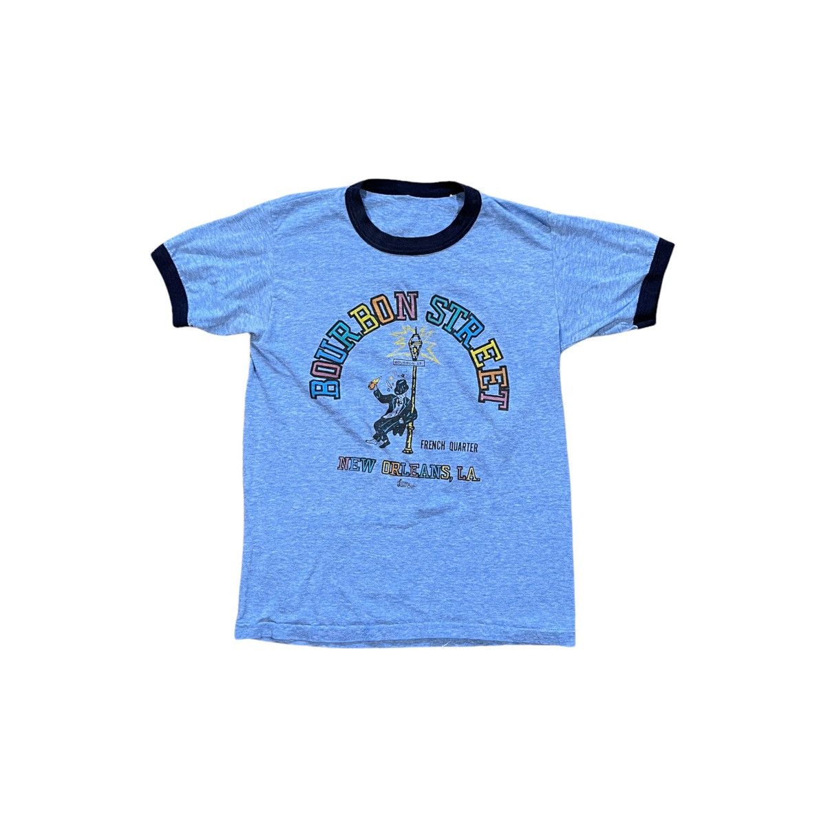 Vintage 80s bourbon street ringer tee Size US S / EU 44-46 / 1 - 1 Thumbnail
