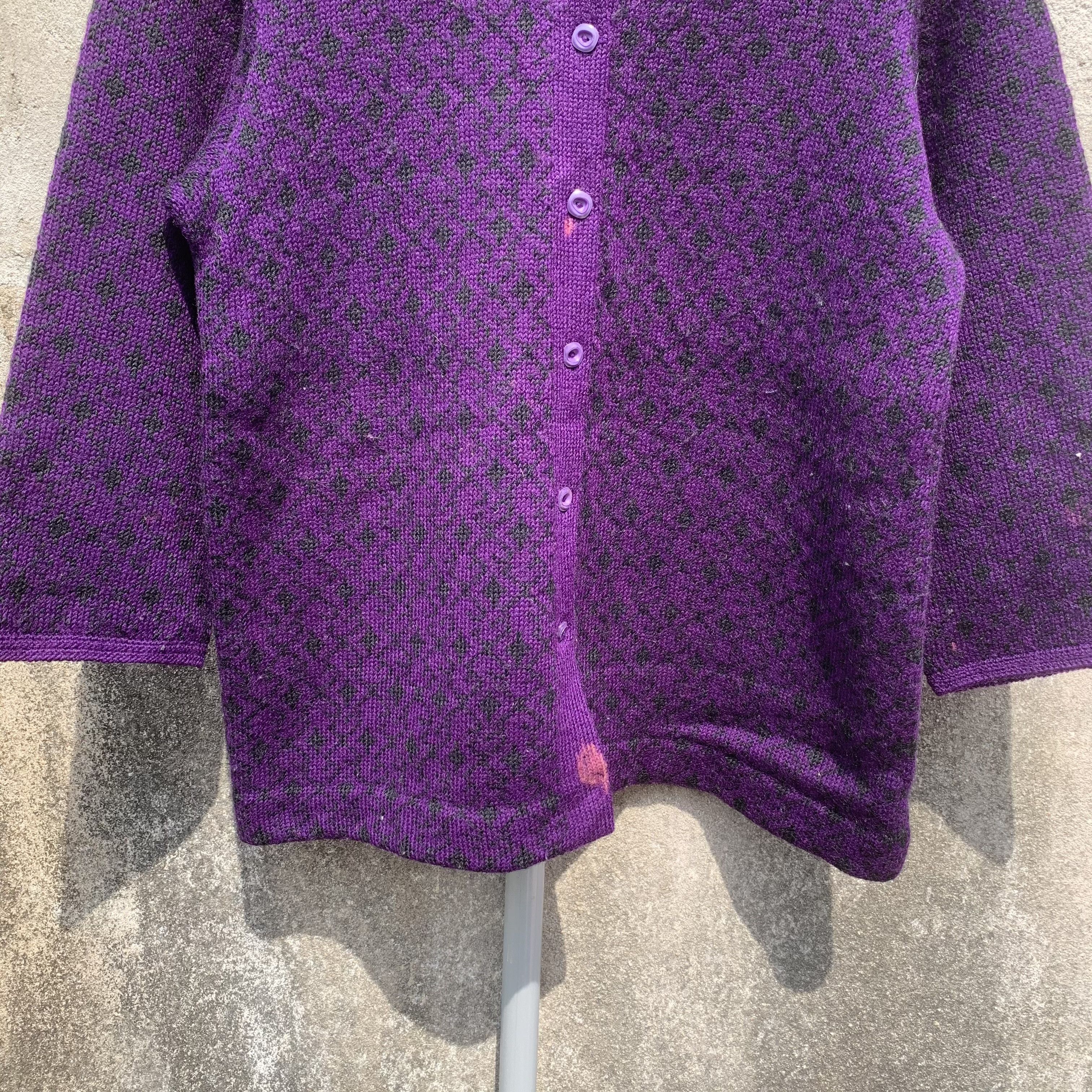 Aran Isles Knitwear Cropped Cardigan Japanese Knit Jumper Pullover Art Sweater Size US S / EU 44-46 / 1 - 5 Thumbnail