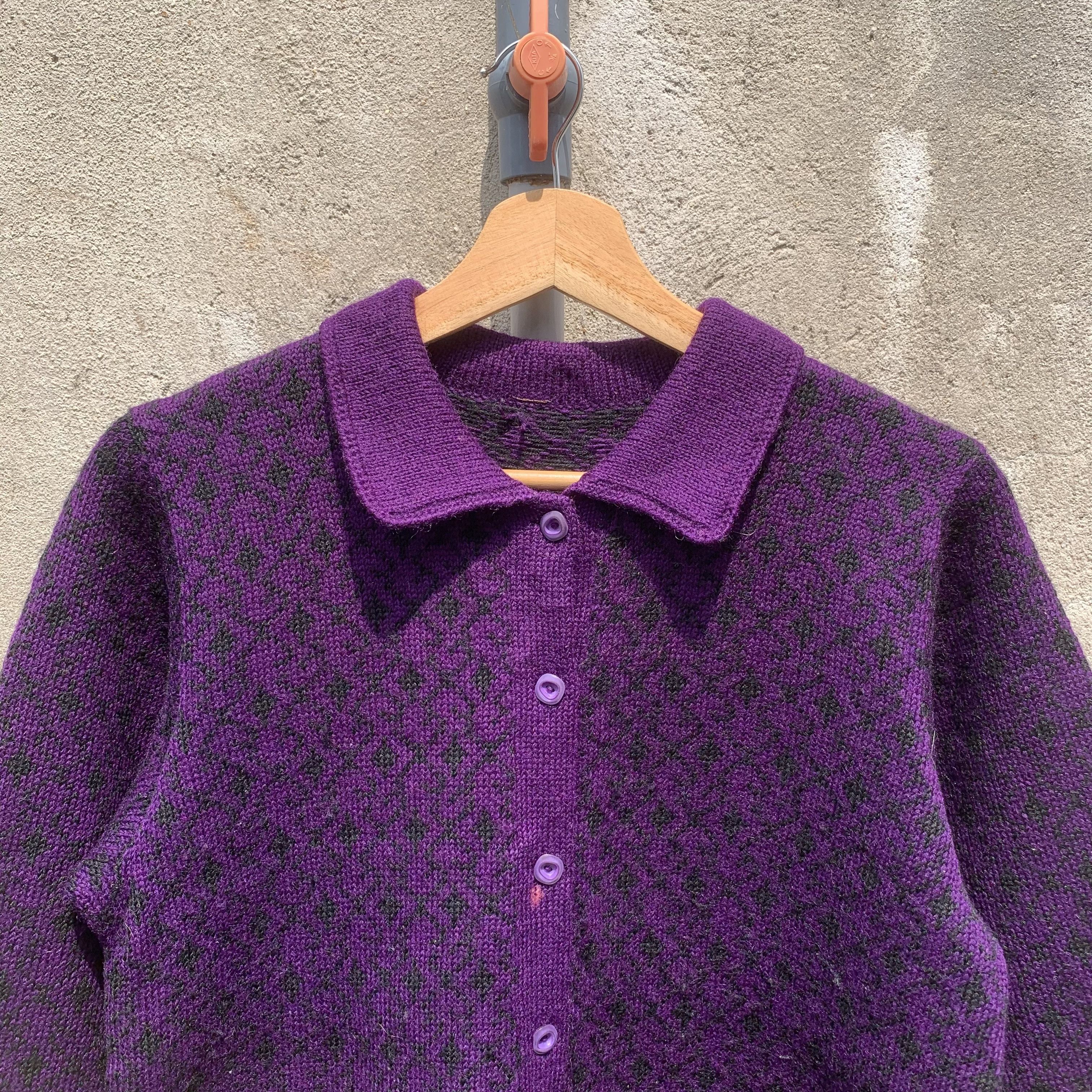 Aran Isles Knitwear Cropped Cardigan Japanese Knit Jumper Pullover Art Sweater Size US S / EU 44-46 / 1 - 4 Thumbnail