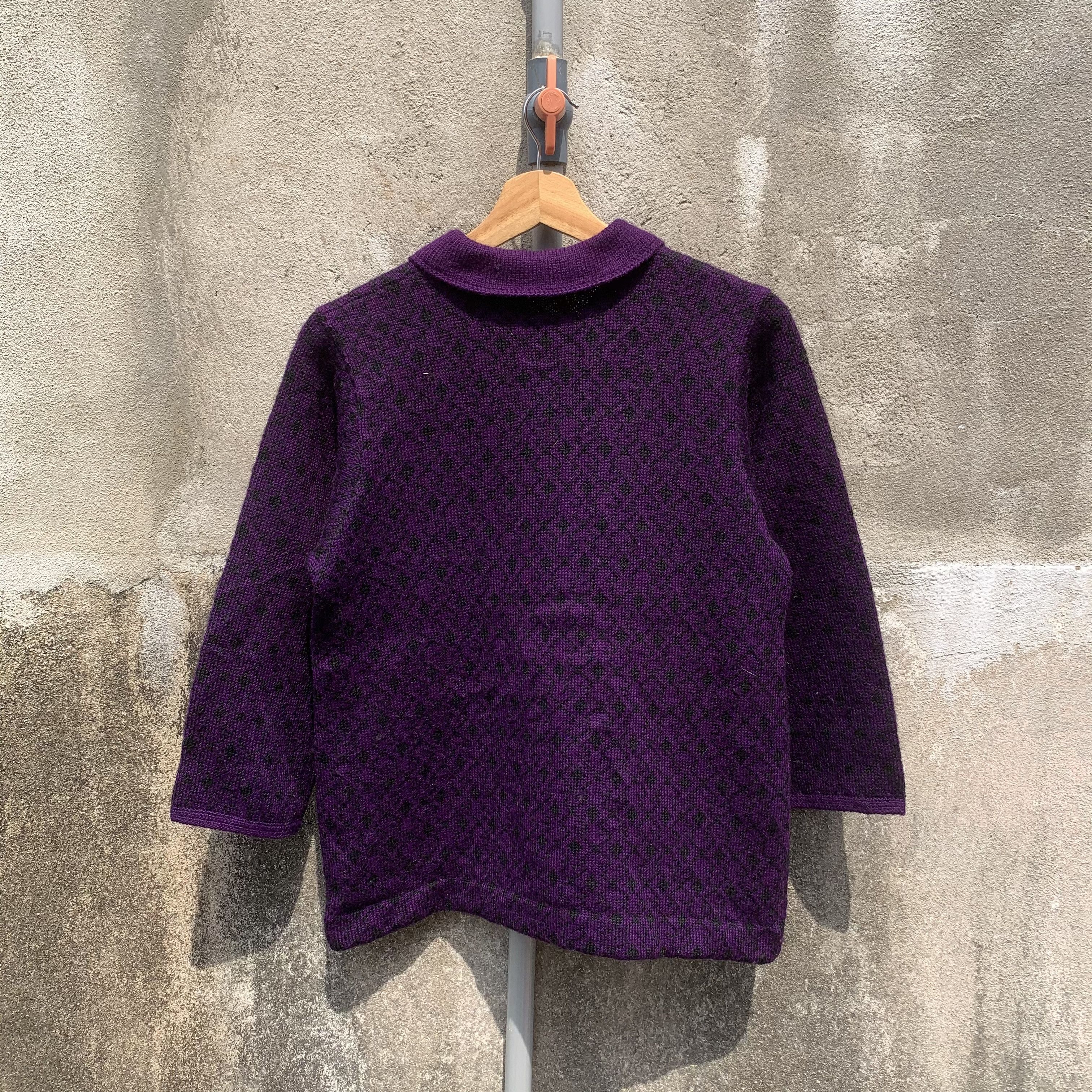 Aran Isles Knitwear Cropped Cardigan Japanese Knit Jumper Pullover Art Sweater Size US S / EU 44-46 / 1 - 10 Thumbnail