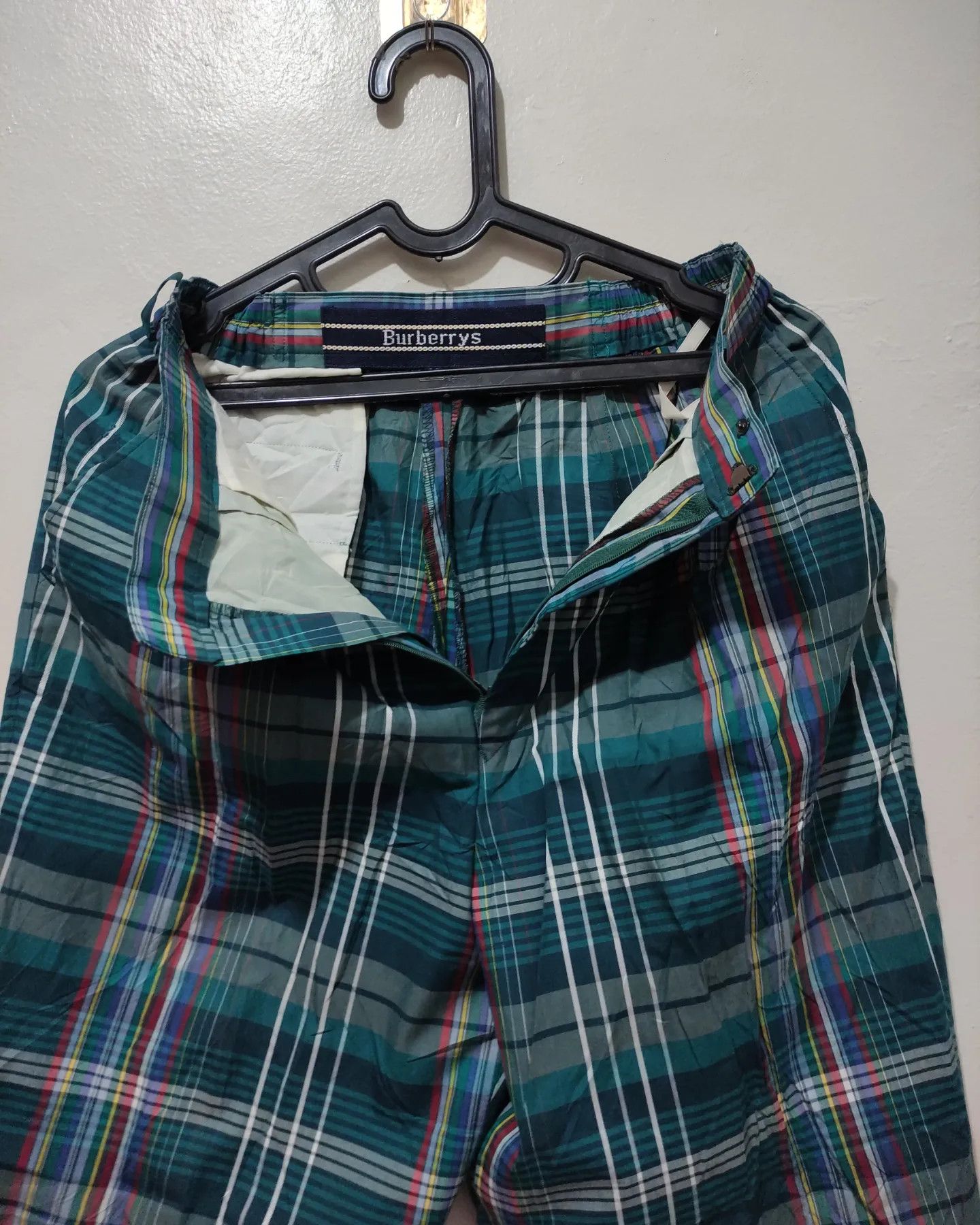 Burberry × Vintage Burberrys Womens Nova Check Tartan Pants Rare Colour Size US 30 / EU 46 - 4 Thumbnail