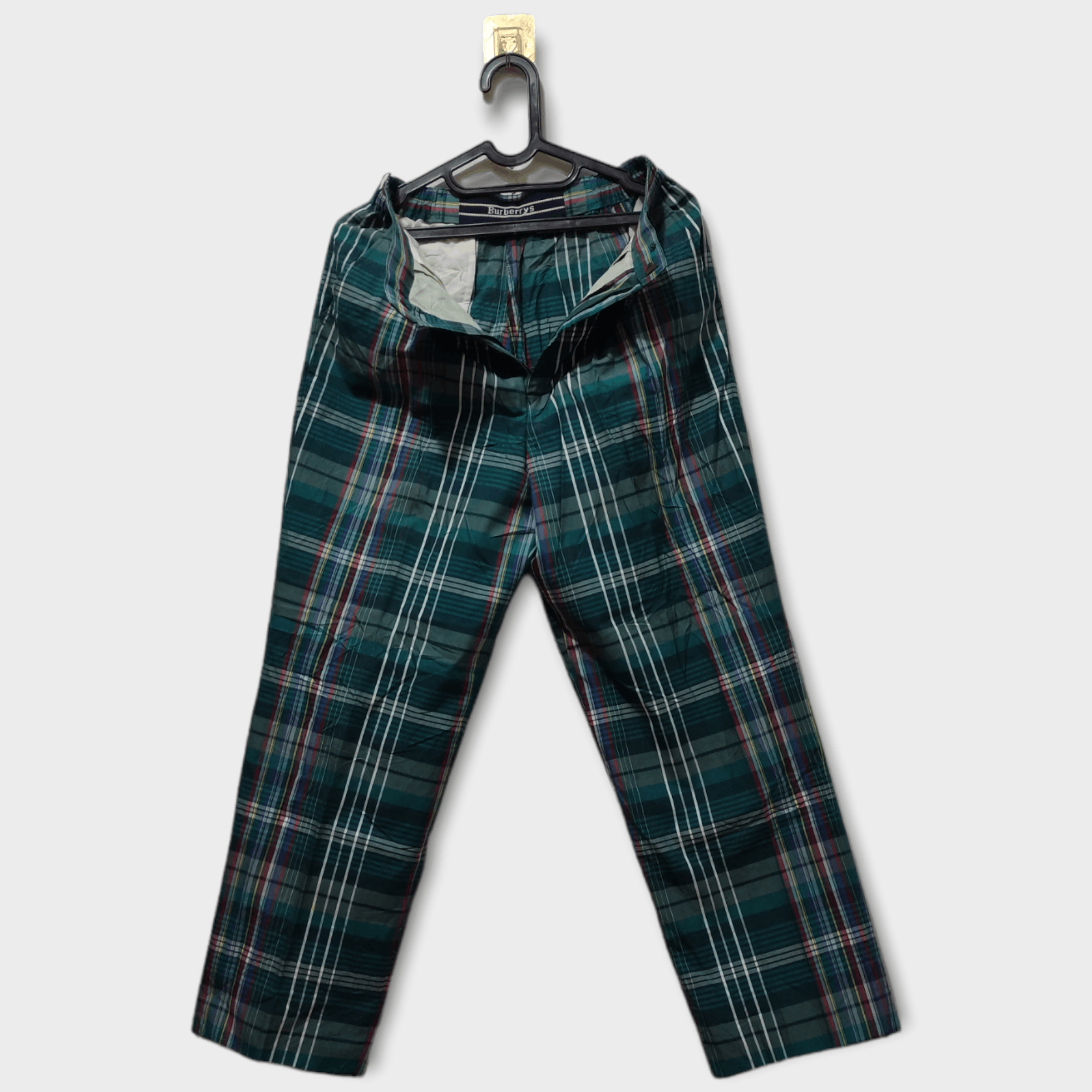 Burberry × Vintage Burberrys Womens Nova Check Tartan Pants Rare Colour Size US 30 / EU 46 - 1 Thumbnail