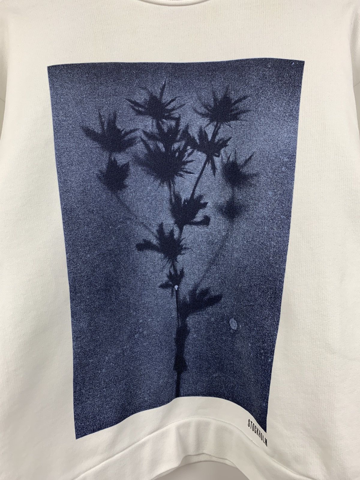 Acne Studios Acne Studios White Follow Print Floral Stockholm Sweatshirt Size US XXS / EU 40 - 6 Thumbnail