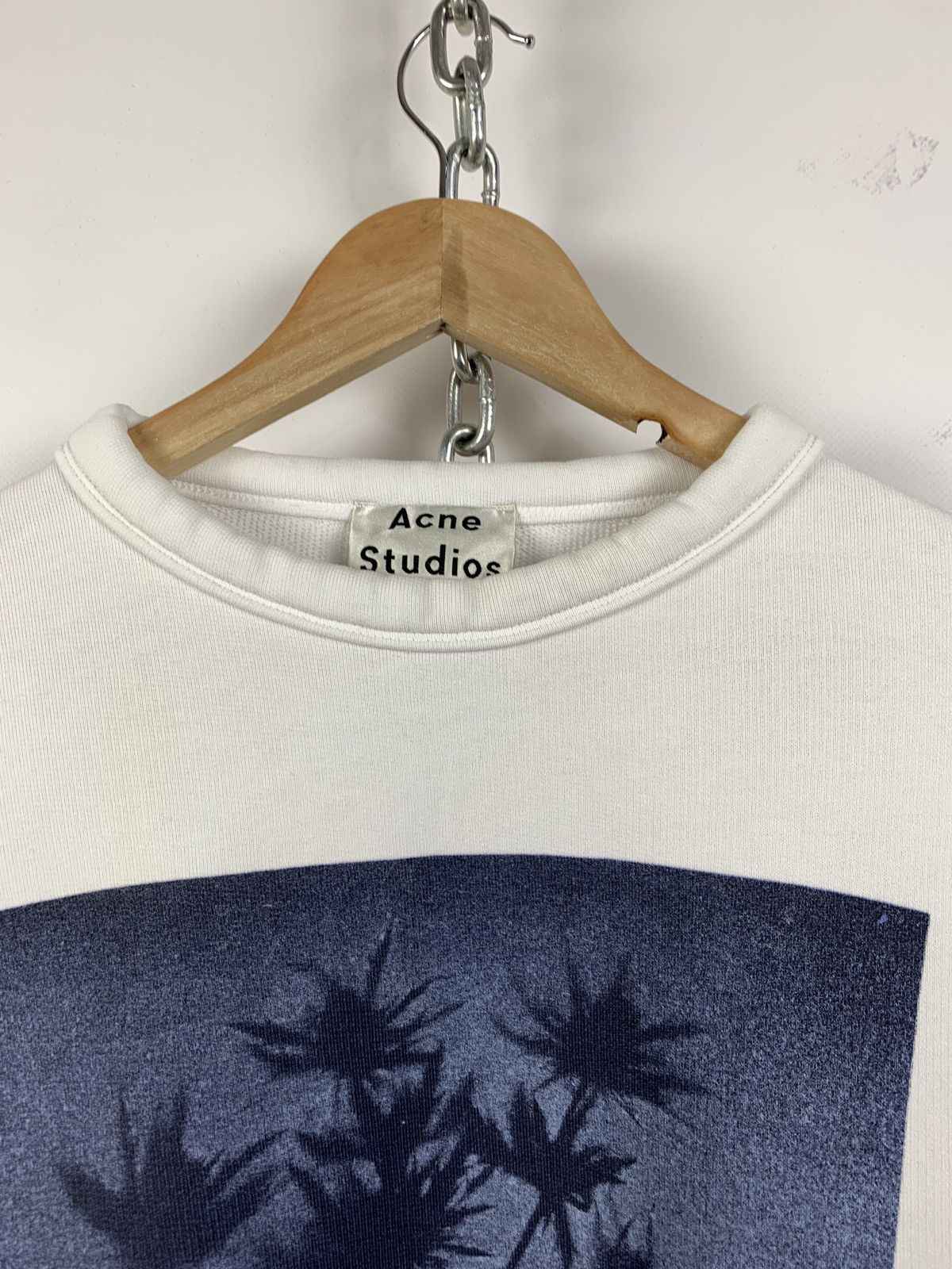 Acne Studios Acne Studios White Follow Print Floral Stockholm Sweatshirt Size US XXS / EU 40 - 7 Thumbnail