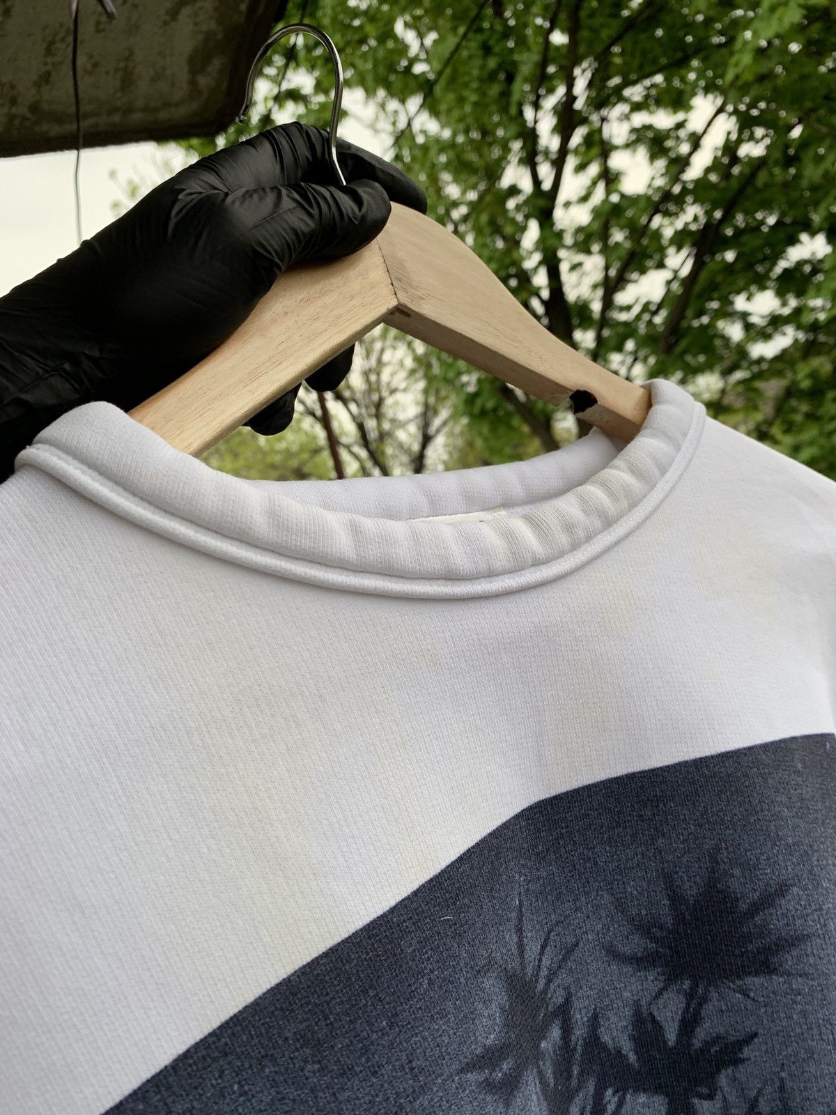 Acne Studios Acne Studios White Follow Print Floral Stockholm Sweatshirt Size US XXS / EU 40 - 13 Thumbnail