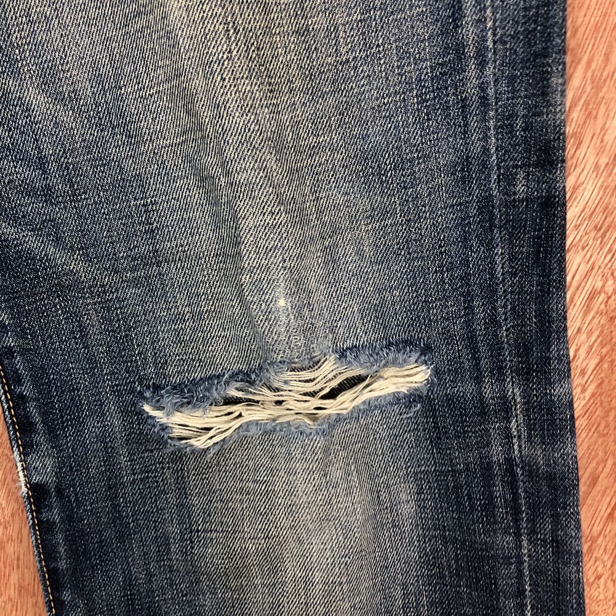 Gap DLL The Gap Blue distressed Denim Jeans Pants #c624 Size US 31 - 5 Thumbnail