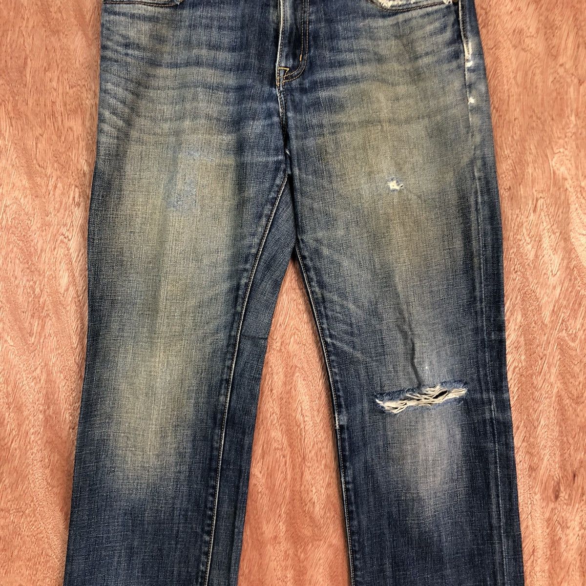 Gap DLL The Gap Blue distressed Denim Jeans Pants #c624 Size US 31 - 4 Thumbnail
