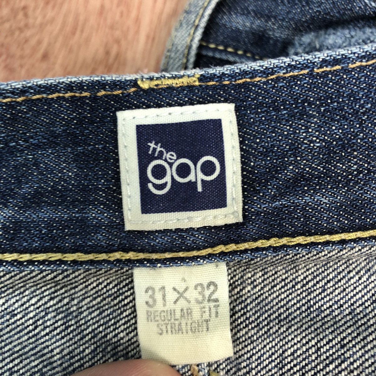 Gap DLL The Gap Blue distressed Denim Jeans Pants #c624 Size US 31 - 13 Thumbnail