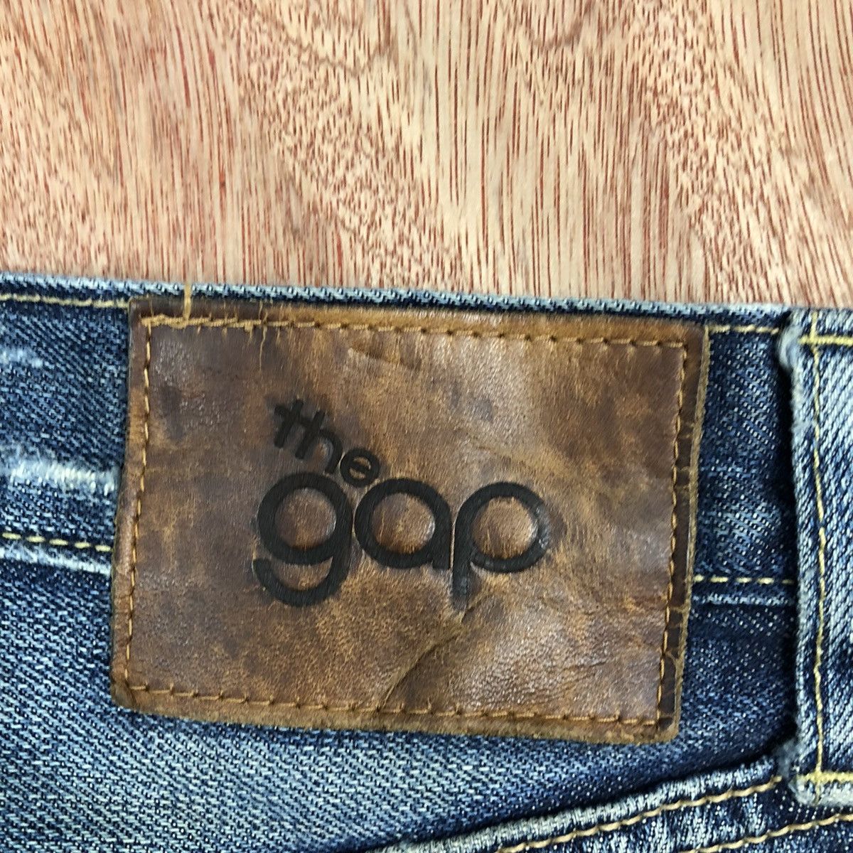 Gap DLL The Gap Blue distressed Denim Jeans Pants #c624 Size US 31 - 12 Thumbnail