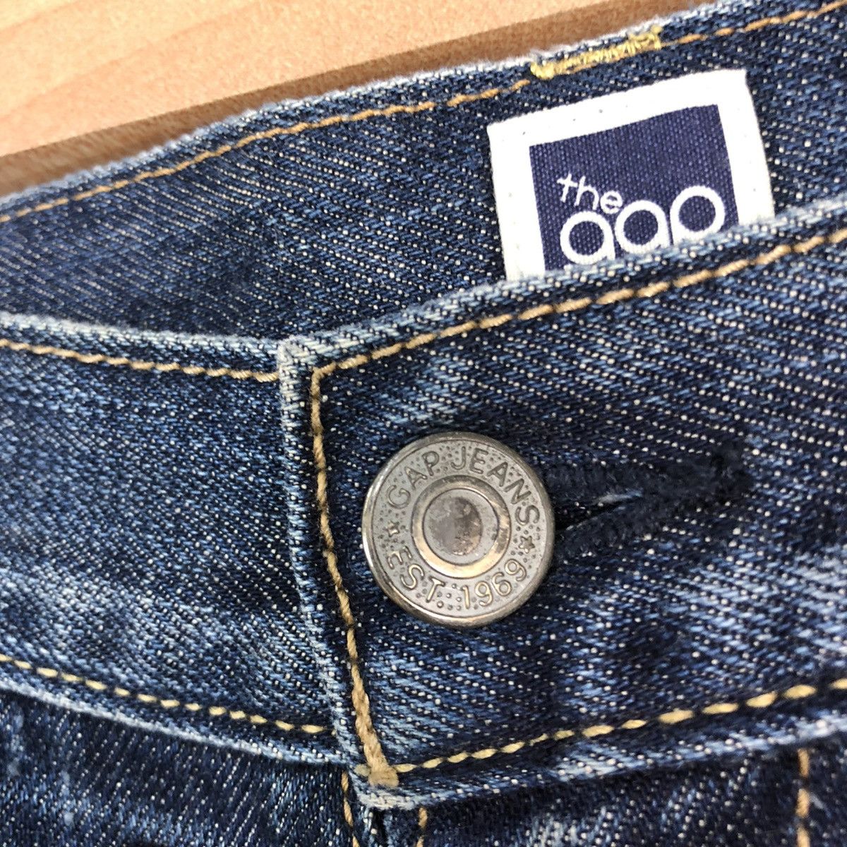 Gap DLL The Gap Blue distressed Denim Jeans Pants #c624 Size US 31 - 6 Thumbnail
