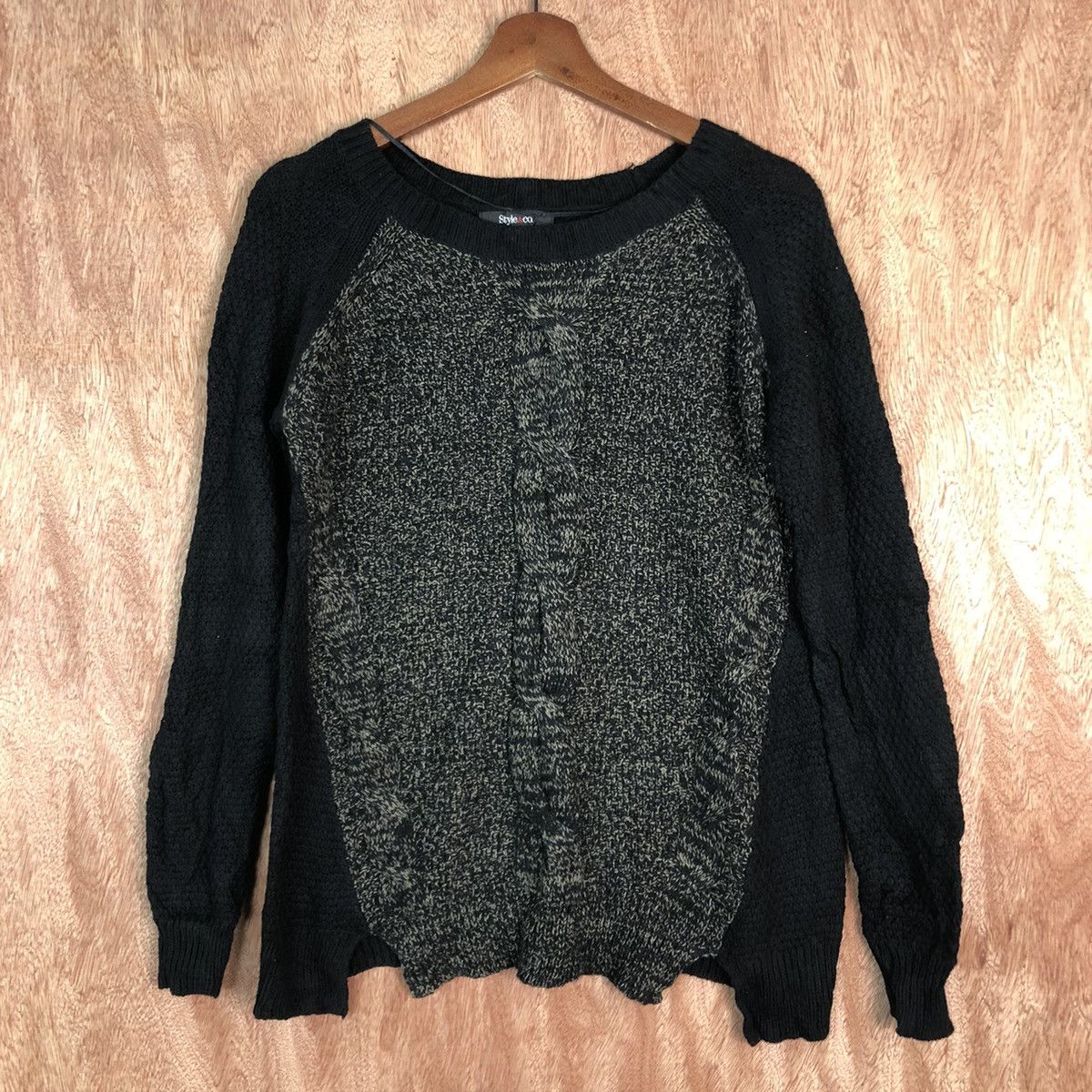 Aran Isles Knitwear × Homespun Knitwear Style&Co Black Knitwear Sweater #6114 Size US S / EU 44-46 / 1 - 3 Thumbnail