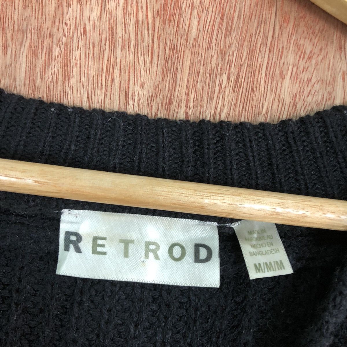 Homespun Knitwear × Japanese Brand Retrod Black Shag Shaggy Knitwear sweatshirt #6109 Size US M / EU 48-50 / 2 - 9 Thumbnail