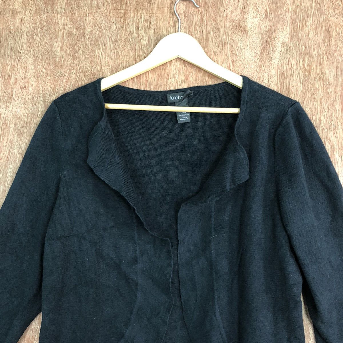 Homespun Knitwear × Japanese Brand Lanebryant Black Cardigan #6104 Size US M / EU 48-50 / 2 - 2 Thumbnail