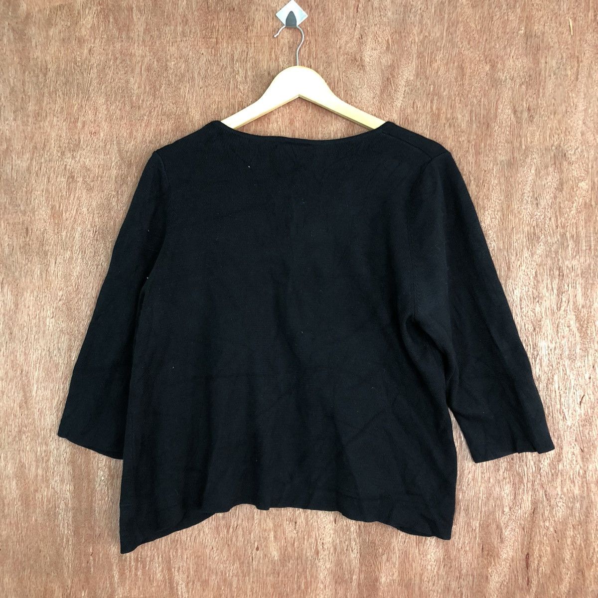 Homespun Knitwear × Japanese Brand Lanebryant Black Cardigan #6104 Size US M / EU 48-50 / 2 - 11 Thumbnail