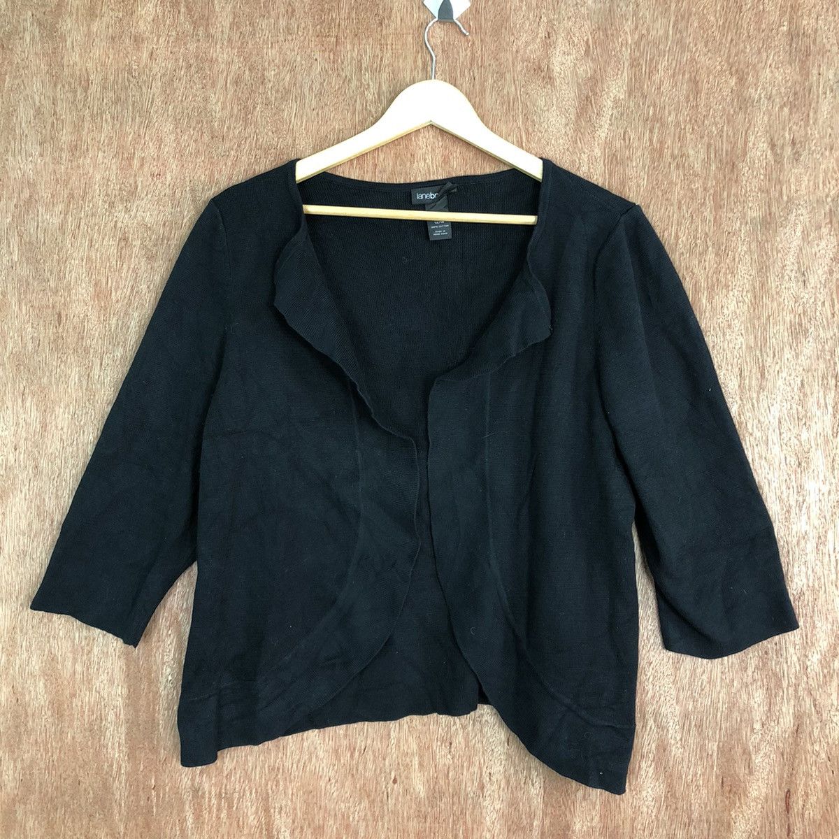Homespun Knitwear × Japanese Brand Lanebryant Black Cardigan #6104 Size US M / EU 48-50 / 2 - 3 Thumbnail
