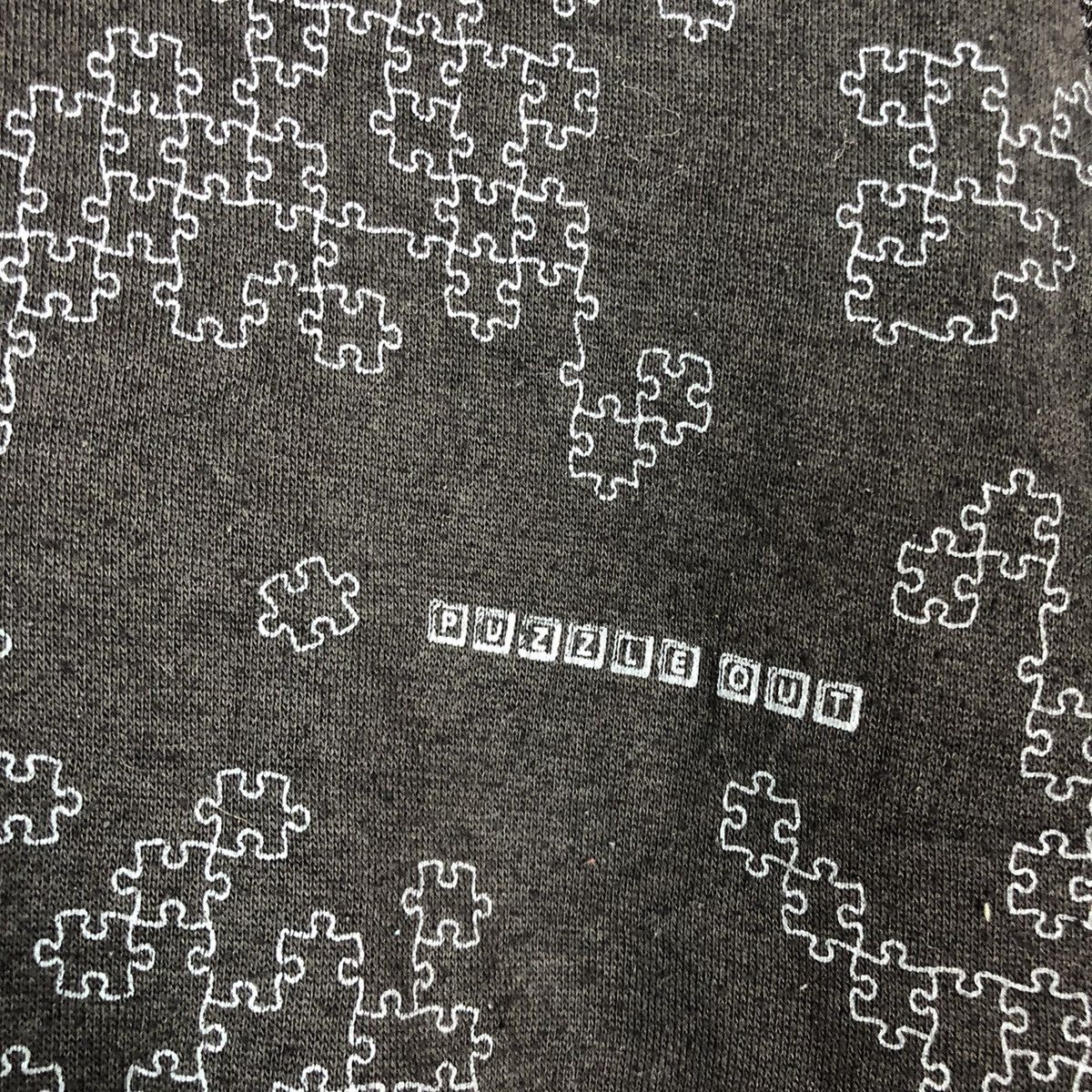 Japanese Brand Grasss Hither (Puzzle Out) Black printed art hoodie #6022 Size US M / EU 48-50 / 2 - 6 Thumbnail