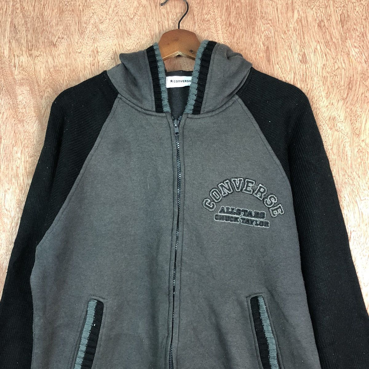 Converse Converse AllStars Grey Hoodies vintage streetwear #6012 Size US M / EU 48-50 / 2 - 7 Thumbnail