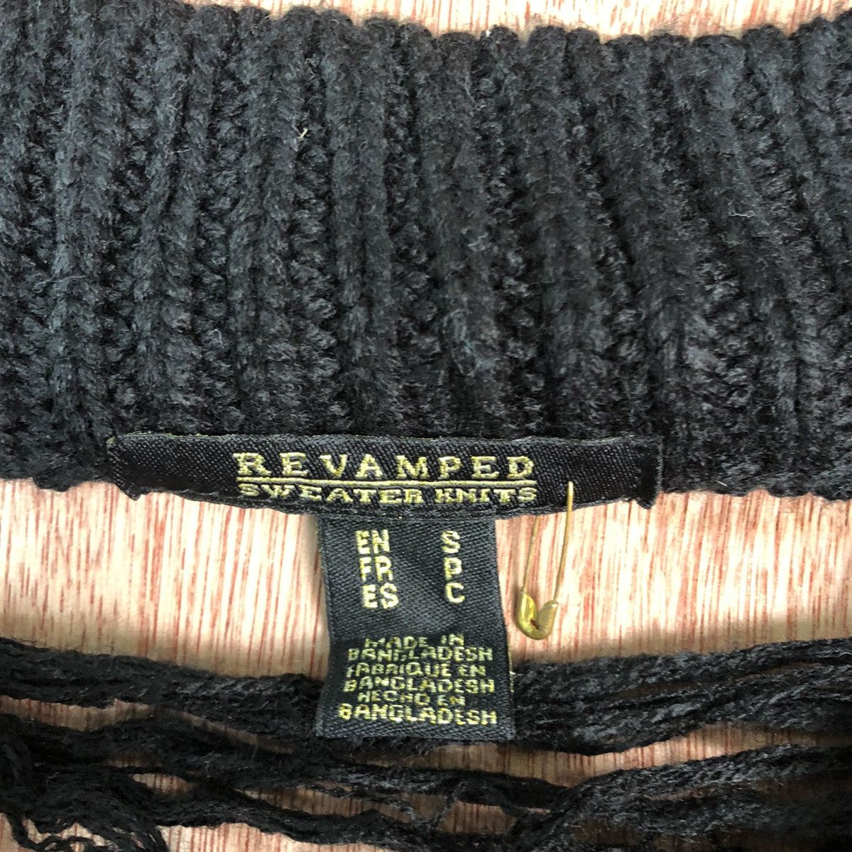 Homespun Knitwear × Japanese Brand Revamped Black Shag Shaggy distressed Knitwear #6080 Size US M / EU 48-50 / 2 - 9 Thumbnail