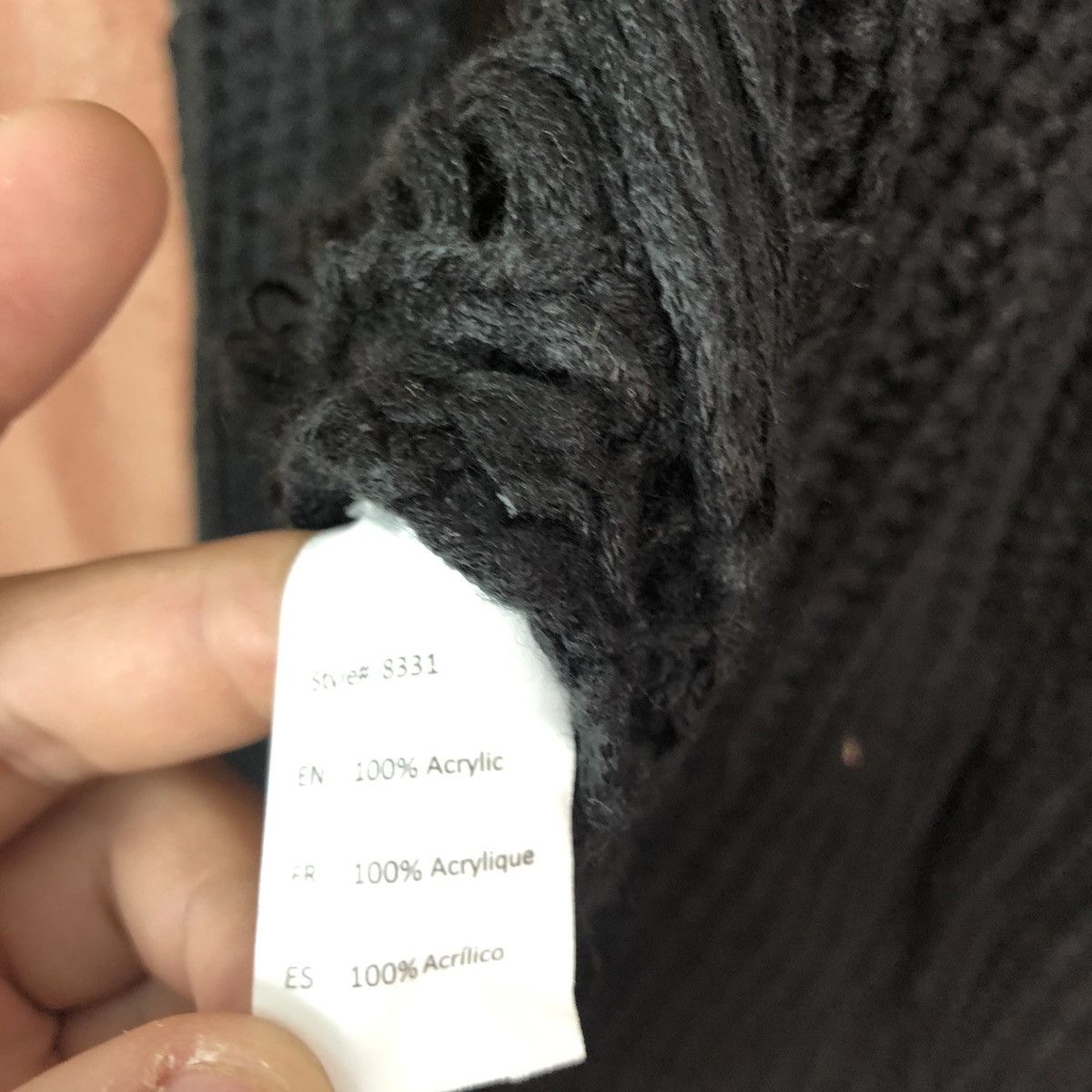 Homespun Knitwear × Japanese Brand Revamped Black Shag Shaggy distressed Knitwear #6080 Size US M / EU 48-50 / 2 - 13 Thumbnail