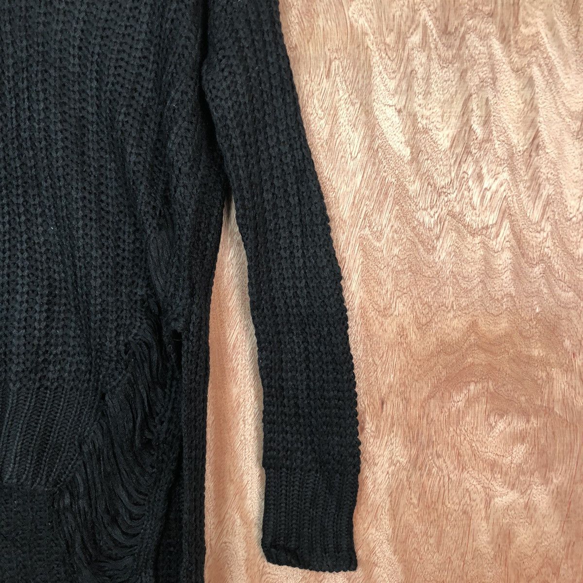 Homespun Knitwear × Japanese Brand Revamped Black Shag Shaggy distressed Knitwear #6080 Size US M / EU 48-50 / 2 - 6 Thumbnail