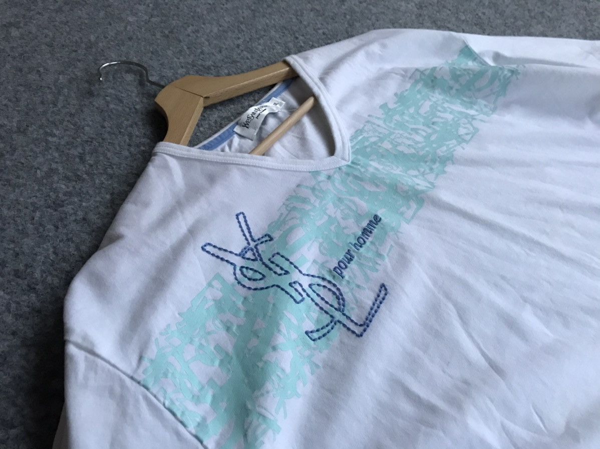 Yves Saint Laurent Yves Saint Laurent t-shirt multi logo Size US XL / EU 56 / 4 - 19 Thumbnail