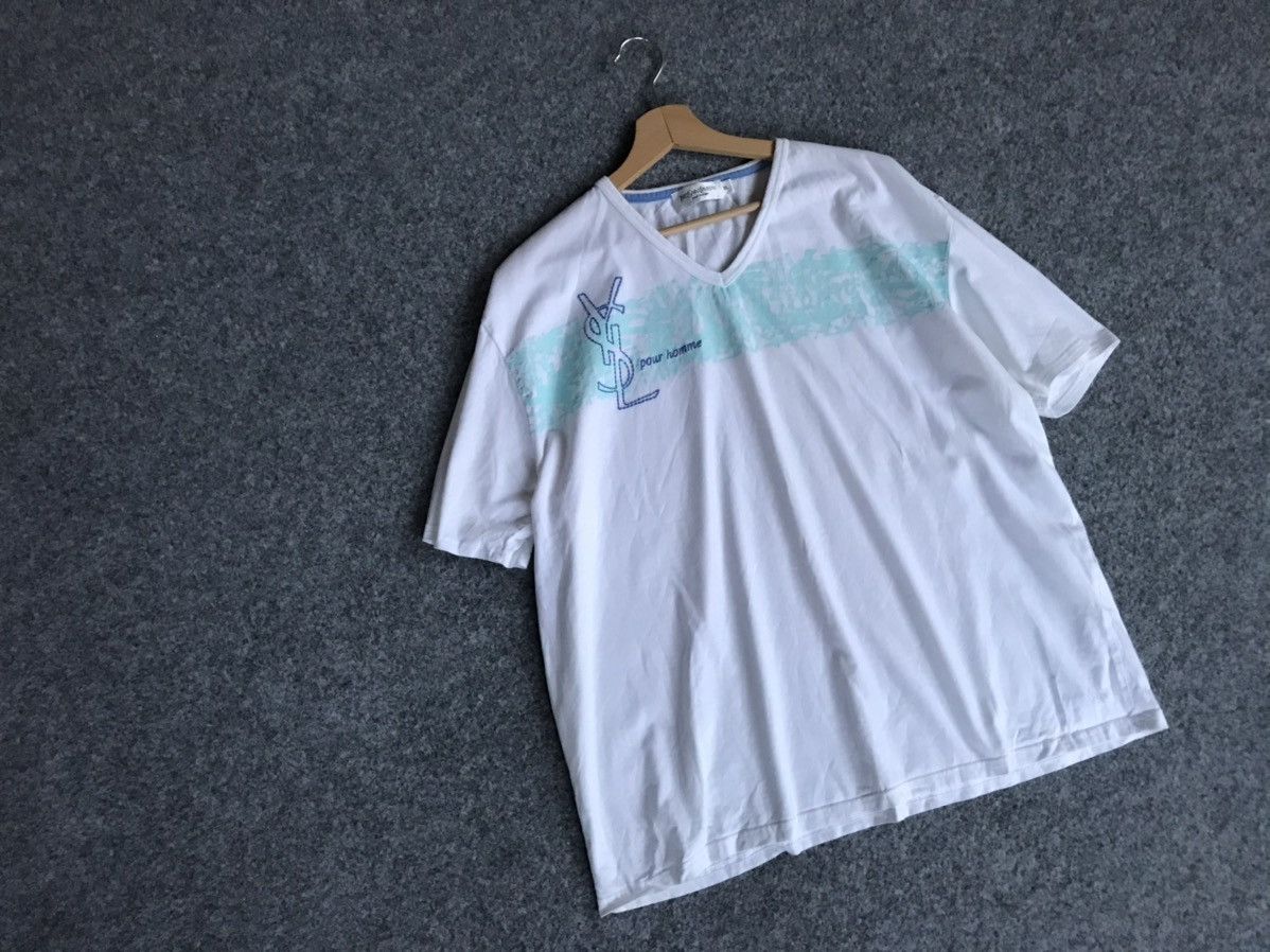 Yves Saint Laurent Yves Saint Laurent t-shirt multi logo Size US XL / EU 56 / 4 - 16 Thumbnail