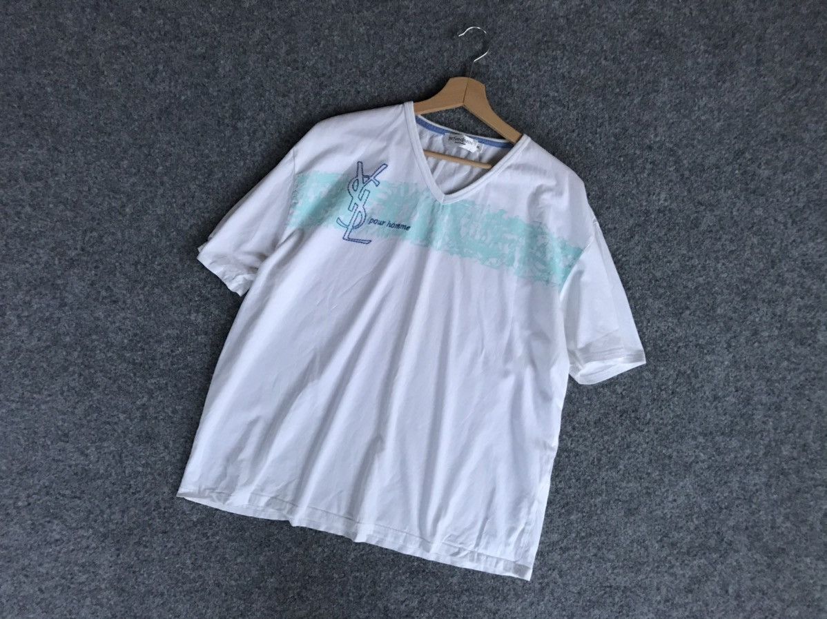 Yves Saint Laurent Yves Saint Laurent t-shirt multi logo Size US XL / EU 56 / 4 - 3 Thumbnail