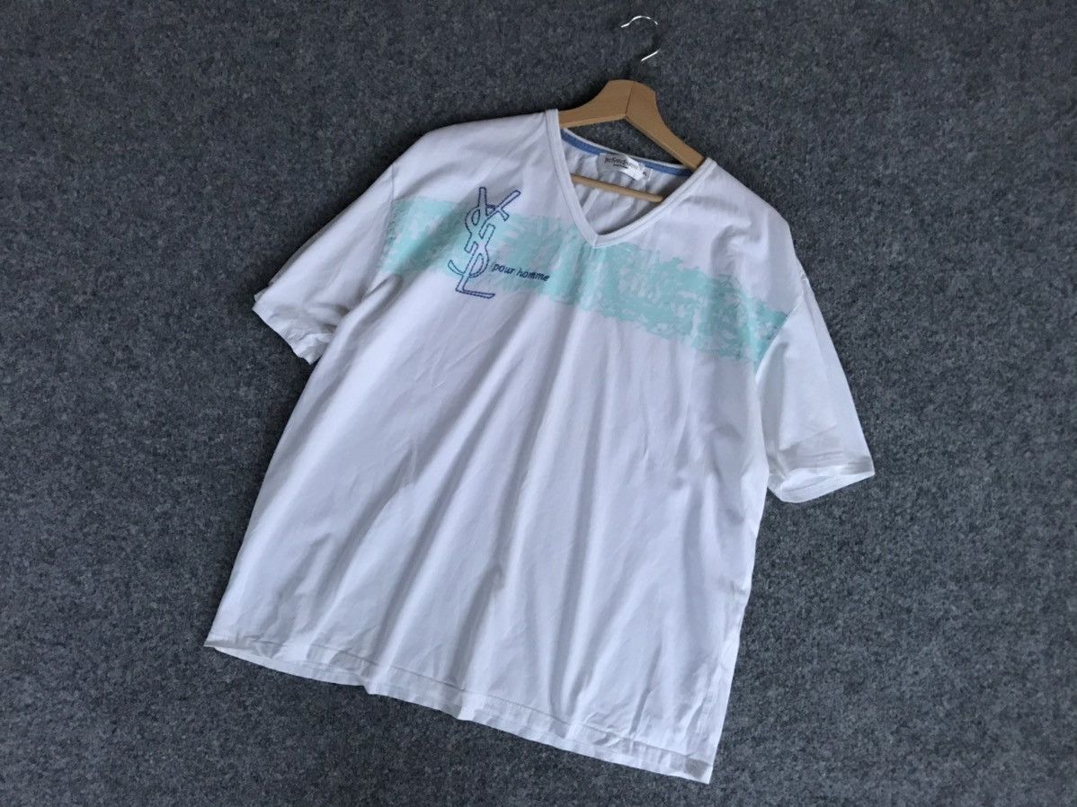 Yves Saint Laurent Yves Saint Laurent t-shirt multi logo Size US XL / EU 56 / 4 - 20 Thumbnail