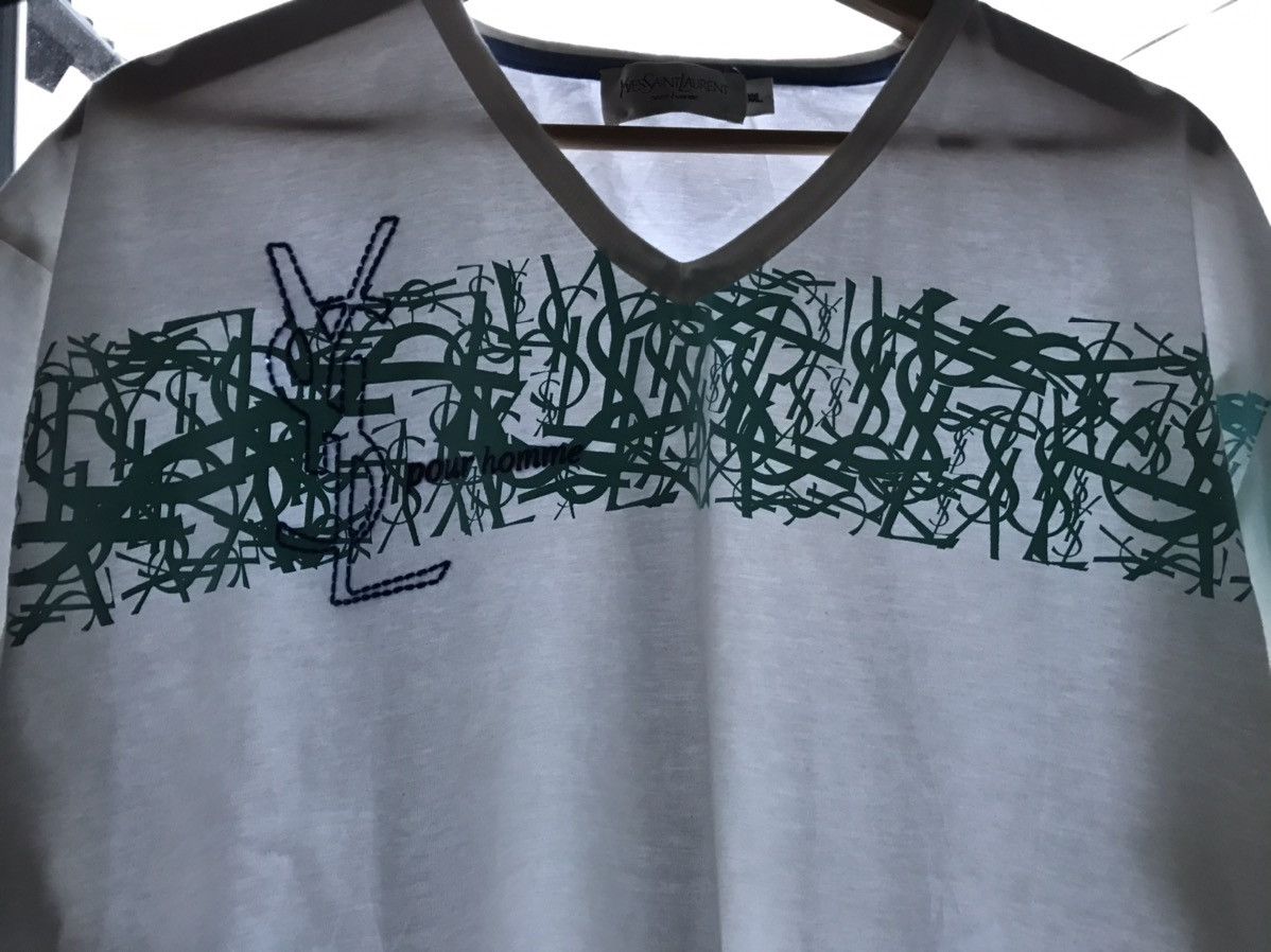 Yves Saint Laurent Yves Saint Laurent t-shirt multi logo Size US XL / EU 56 / 4 - 9 Thumbnail