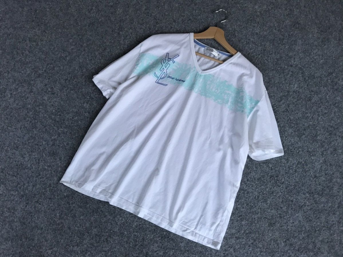 Yves Saint Laurent Yves Saint Laurent t-shirt multi logo Size US XL / EU 56 / 4 - 17 Thumbnail