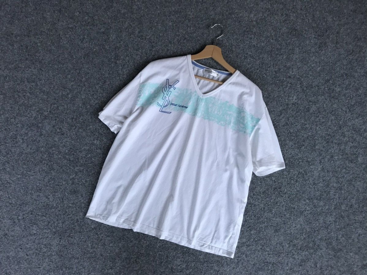 Yves Saint Laurent Yves Saint Laurent t-shirt multi logo Size US XL / EU 56 / 4 - 18 Thumbnail