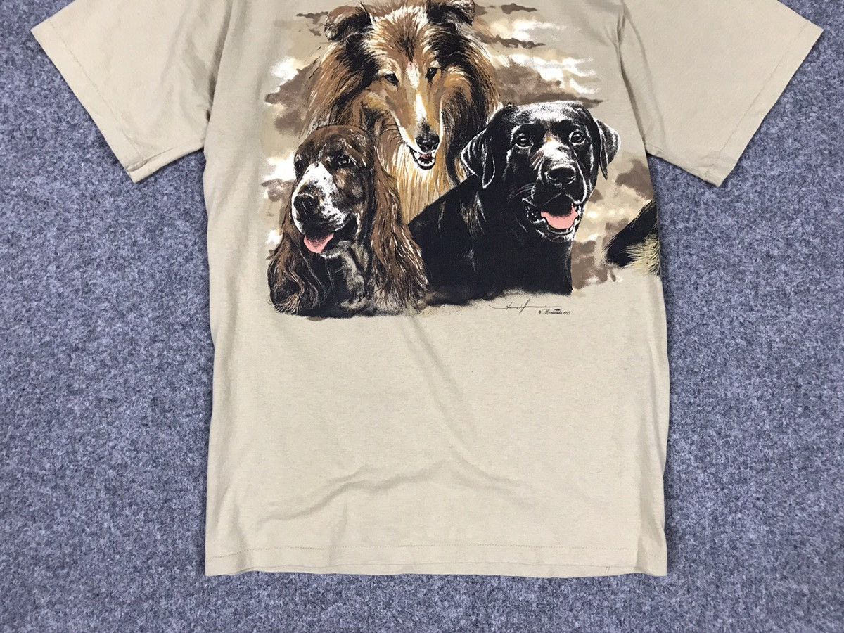 Vintage Hazelwoods Vintage 90s dogs t-shirt Size US L / EU 52-54 / 3 - 3 Thumbnail