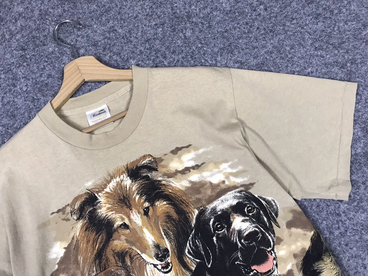 Vintage Hazelwoods Vintage 90s dogs t-shirt Size US L / EU 52-54 / 3 - 7 Thumbnail