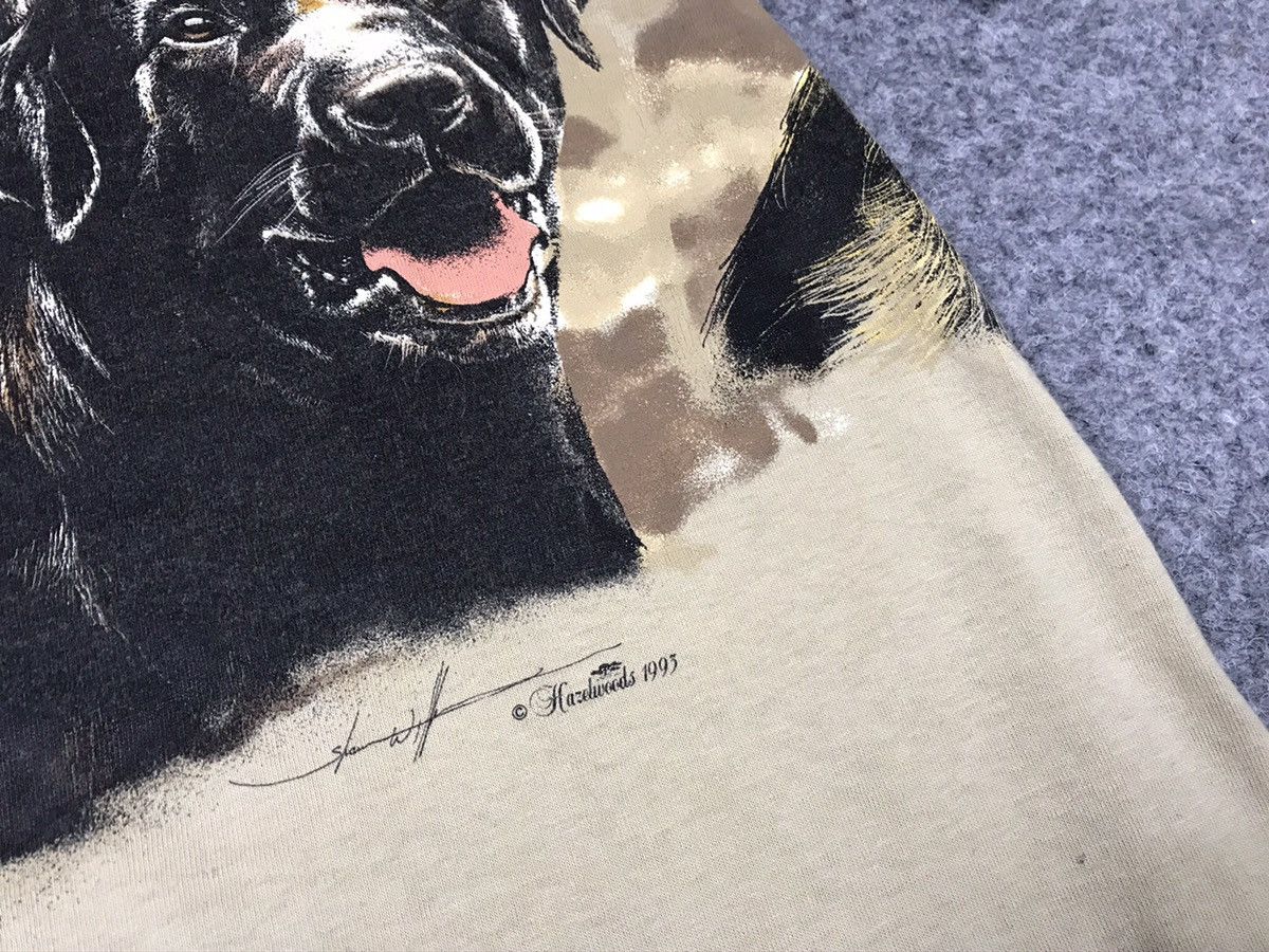 Vintage Hazelwoods Vintage 90s dogs t-shirt Size US L / EU 52-54 / 3 - 10 Thumbnail