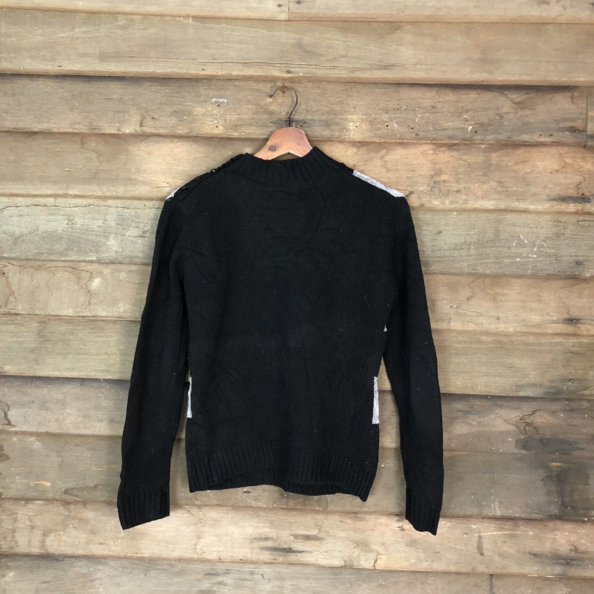 Aran Isles Knitwear Kate Ecru Checkred Grey Black Knitwear #H021 Size US S / EU 44-46 / 1 - 10 Thumbnail