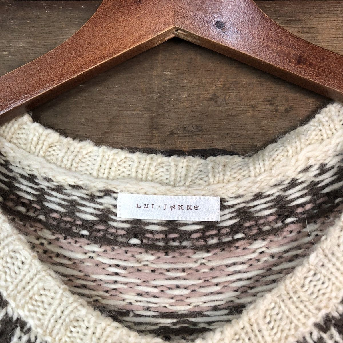 Japanese Brand Lui Lakke Brown Knitwear cardigan navajo #H022 Size US S / EU 44-46 / 1 - 7 Thumbnail