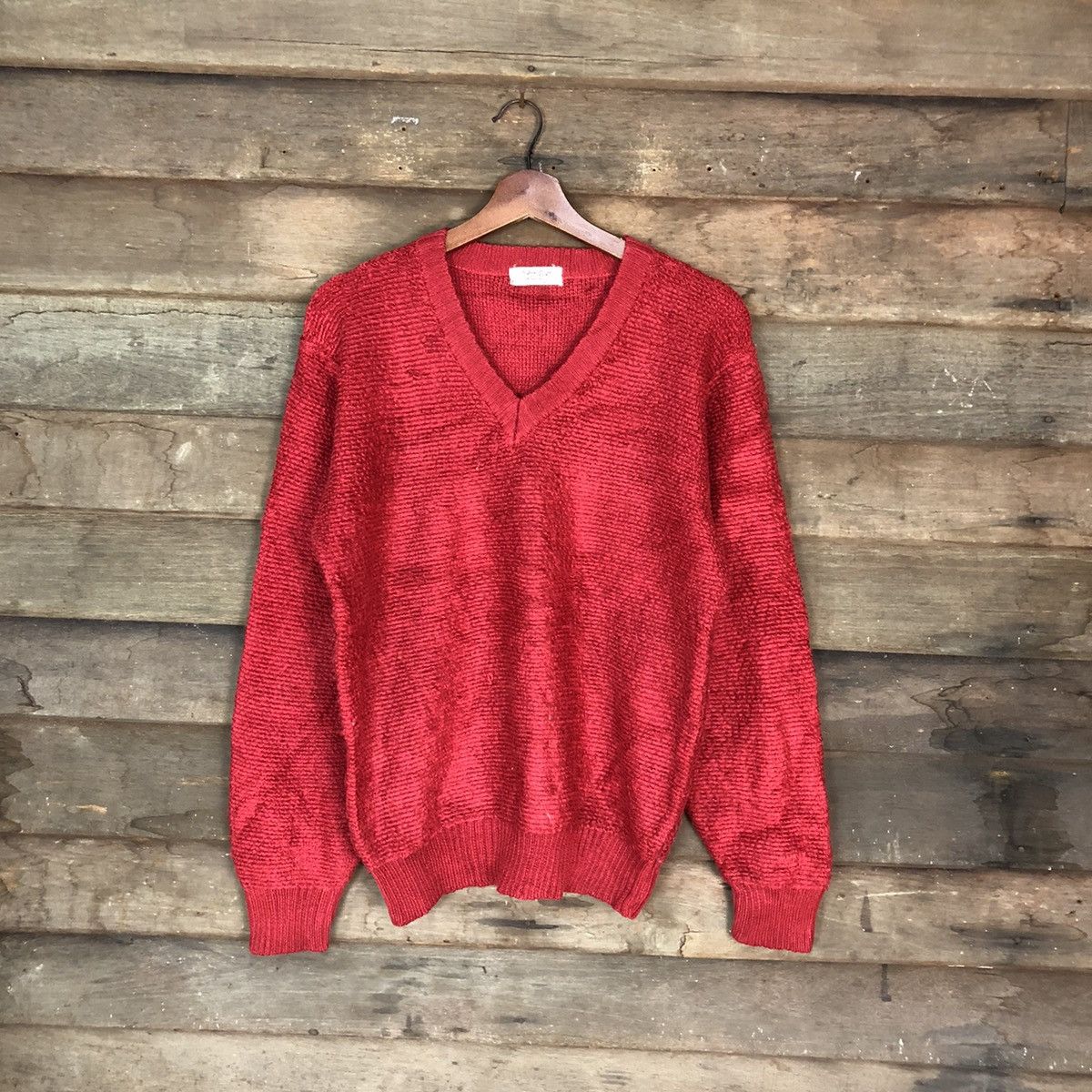 Homespun Knitwear Tasty Red Knitwear sweatshirt vintage #H031 Size US M / EU 48-50 / 2 - 1 Thumbnail